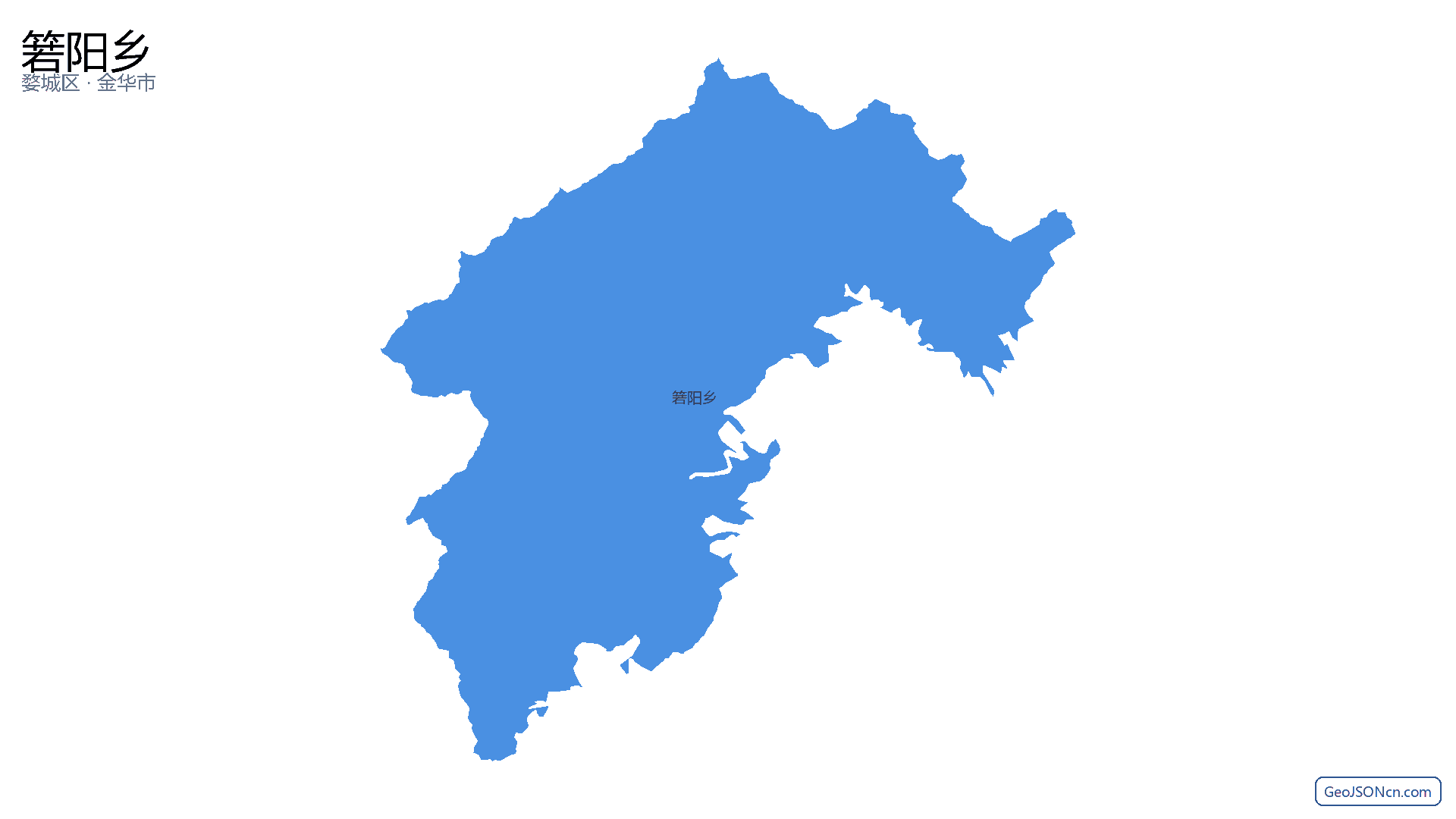 箬阳乡行政区划边界地图(婺城区·金华市),提供GeoJSON、SHP矢量边界数据下载及高清地图大图(PNG/JPG) - GeoJSONcn.com