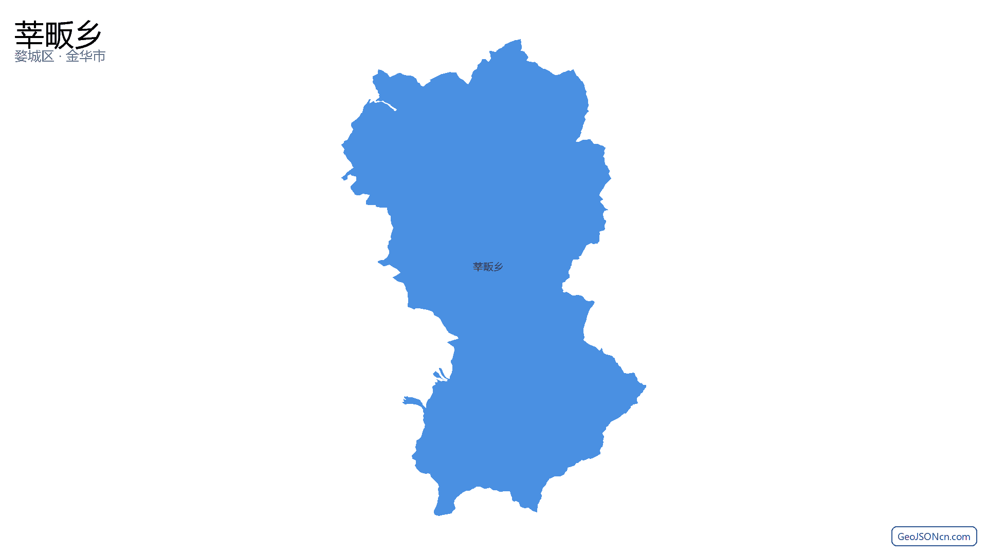 莘畈乡行政区划边界地图(婺城区·金华市),提供GeoJSON、SHP矢量边界数据下载及高清地图大图(PNG/JPG) - GeoJSONcn.com