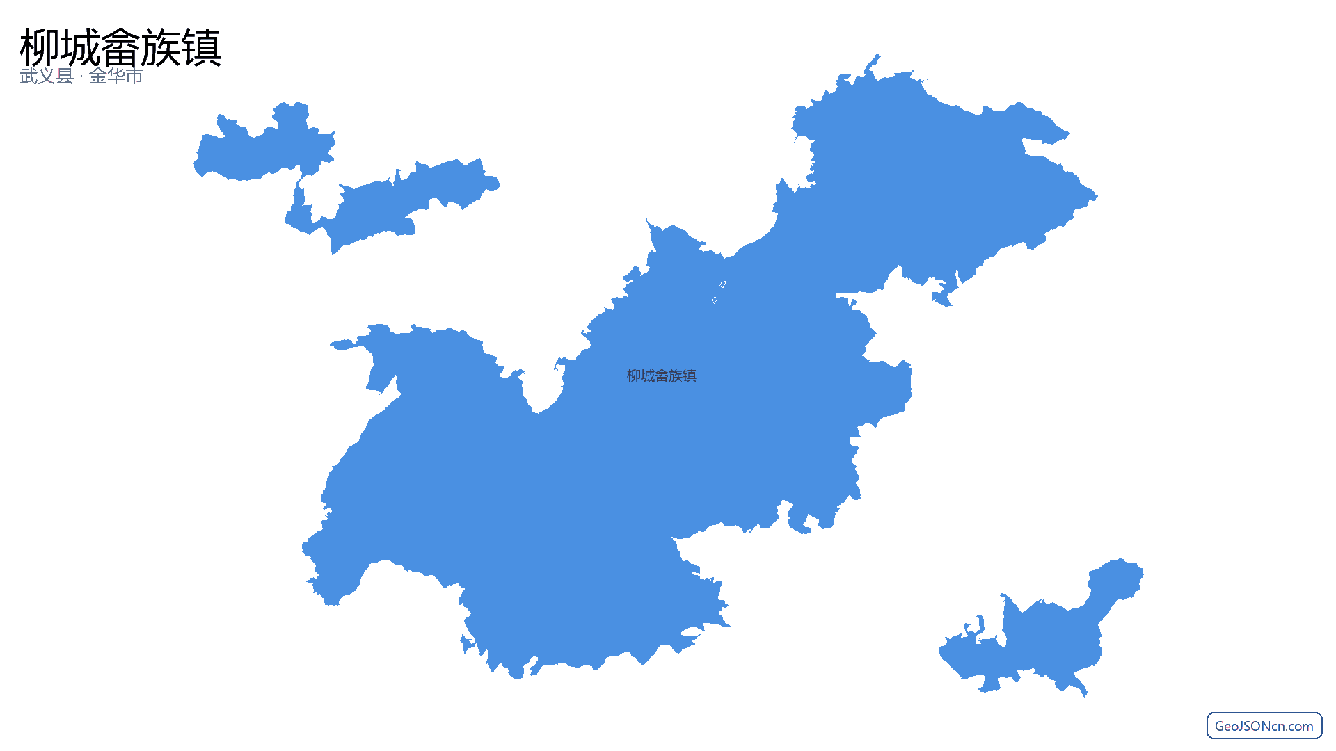 柳城畲族镇行政区划边界地图（武义县·金华市）,提供GeoJSON、SHP矢量边界数据下载及高清地图大图(PNG/JPG) - GeoJSONcn.com