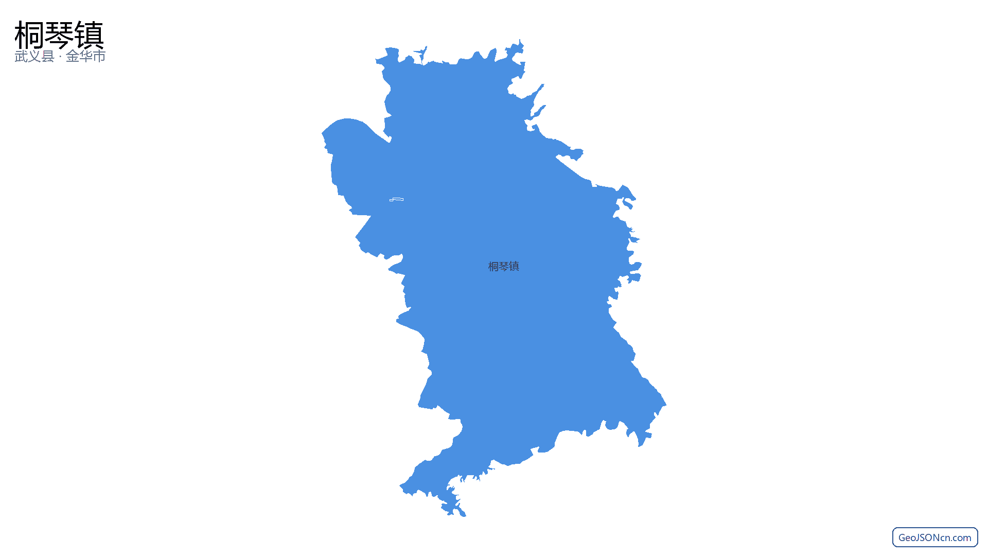 桐琴镇行政区划边界地图（武义县·金华市）,提供GeoJSON、SHP矢量边界数据下载及高清地图大图(PNG/JPG) - GeoJSONcn.com