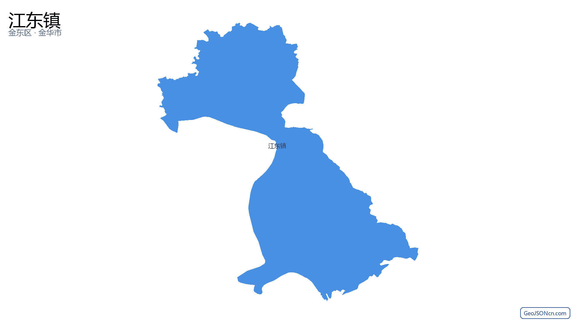 江东镇行政区划边界地图(金东区·金华市),提供GeoJSON、SHP矢量边界数据下载及高清地图大图(PNG/JPG) - GeoJSONcn.com