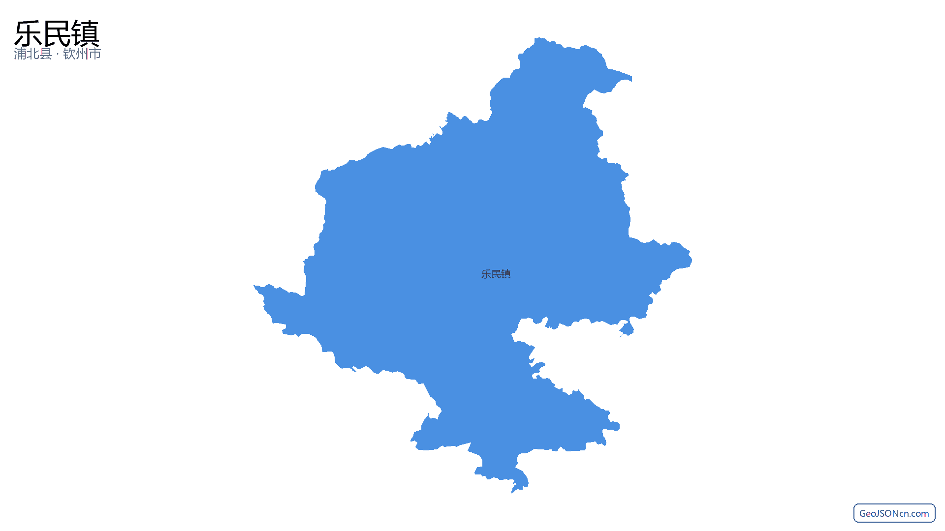 乐民镇行政区划边界地图(浦北县·钦州市),提供GeoJSON、SHP矢量边界数据下载及高清地图大图(PNG/JPG) - GeoJSONcn.com