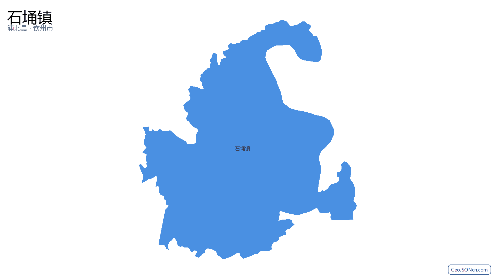 石埇镇行政区划边界地图（浦北县·钦州市）,提供GeoJSON、SHP矢量边界数据下载及高清地图大图(PNG/JPG) - GeoJSONcn.com