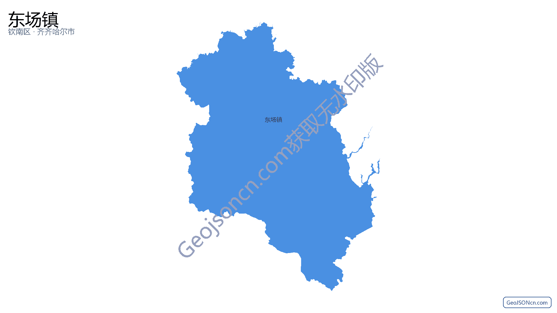 东场镇行政区划边界地图（钦南区·钦州市）,提供GeoJSON、SHP矢量边界数据下载及高清地图大图(PNG/JPG) - GeoJSONcn.com