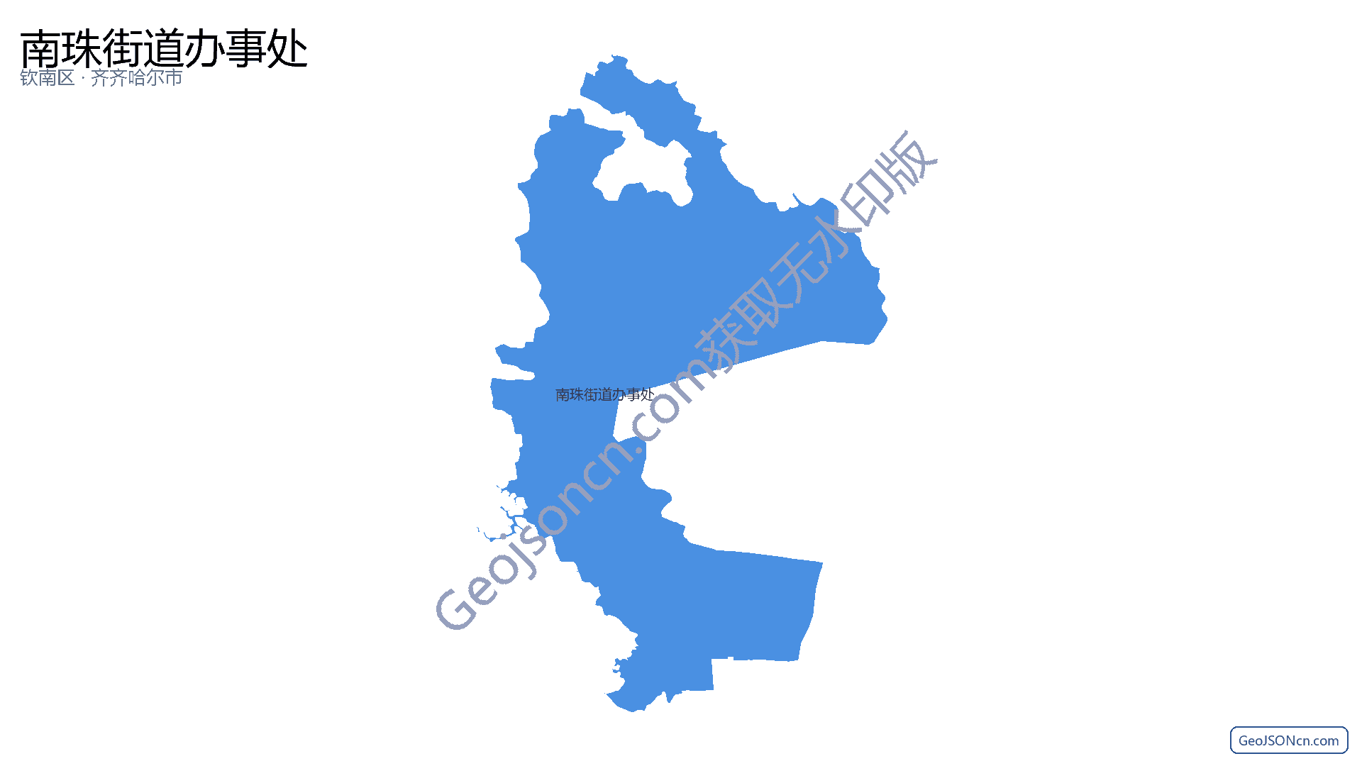 南珠街道办事处行政区划边界地图(钦南区·钦州市),提供GeoJSON、SHP矢量边界数据下载及高清地图大图(PNG/JPG) - GeoJSONcn.com