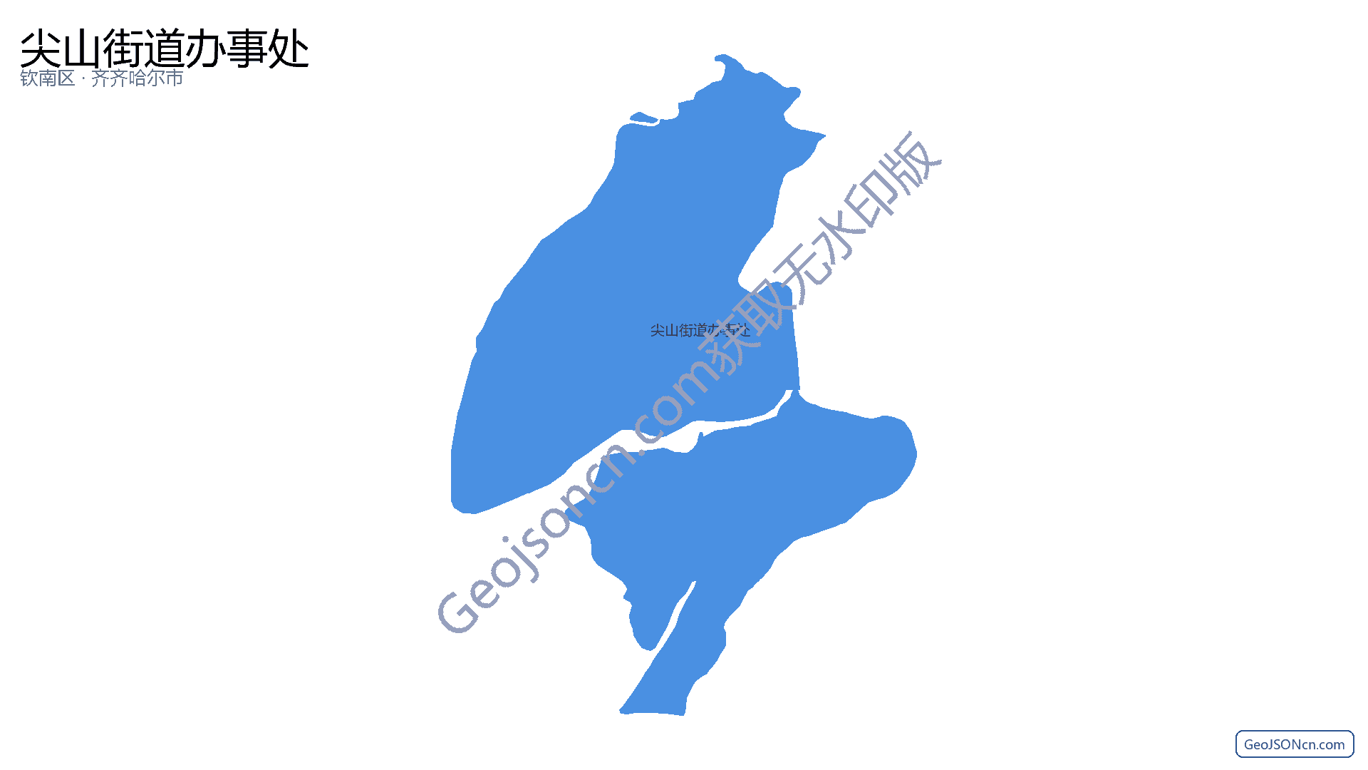 尖山街道办事处行政区划边界地图(钦南区·钦州市),提供GeoJSON、SHP矢量边界数据下载及高清地图大图(PNG/JPG) - GeoJSONcn.com