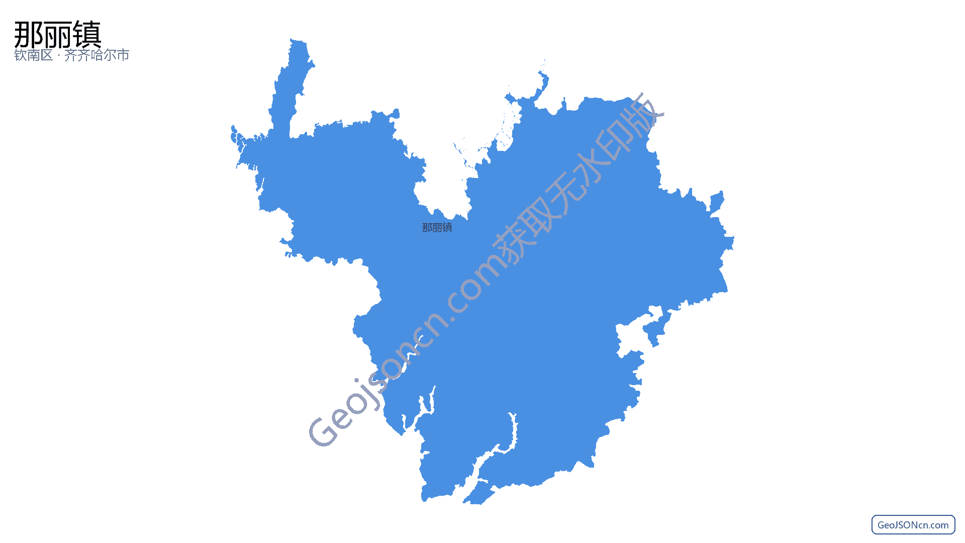 那丽镇行政区划边界地图（钦南区·钦州市）,提供GeoJSON、SHP矢量边界数据下载及高清地图大图(PNG/JPG) - GeoJSONcn.com