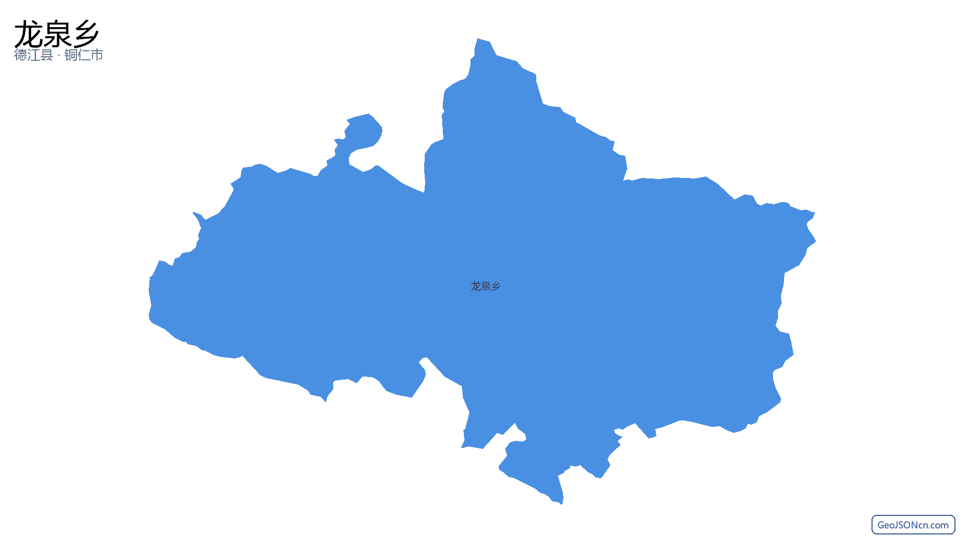 龙泉乡行政区划边界地图（德江县·铜仁市）,提供GeoJSON、SHP矢量边界数据下载及高清地图大图(PNG/JPG) - GeoJSONcn.com