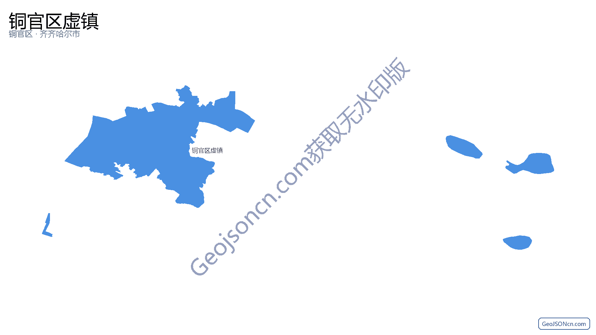 铜官区虚镇行政区划边界地图（铜官区·铜陵市）,提供GeoJSON、SHP矢量边界数据下载及高清地图大图(PNG/JPG) - GeoJSONcn.com