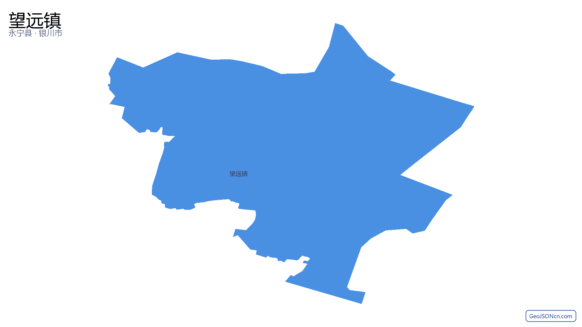 望远镇行政区划边界地图(永宁县·银川市),提供GeoJSON、SHP矢量边界数据下载及高清地图大图(PNG/JPG) - GeoJSONcn.com