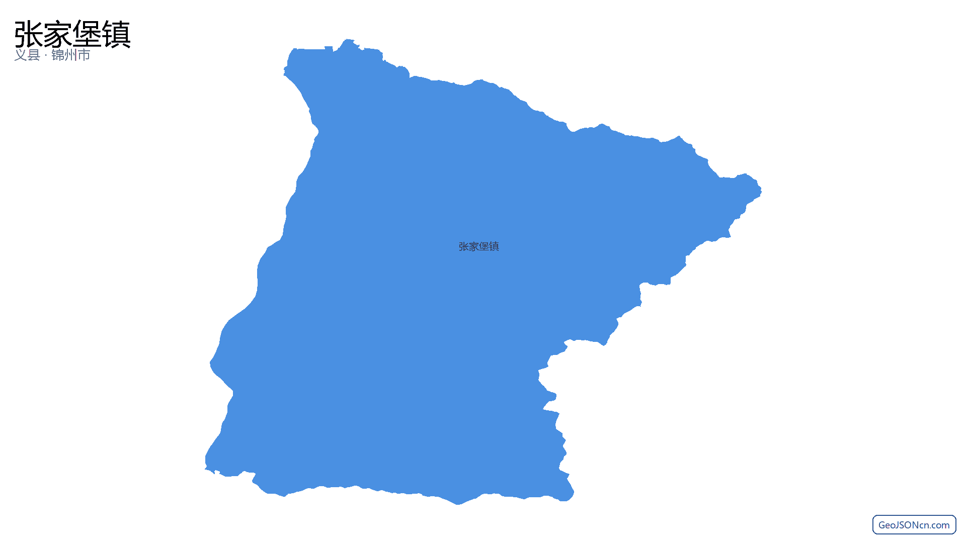 张家堡镇行政区划边界地图（义县·锦州市）,提供GeoJSON、SHP矢量边界数据下载及高清地图大图(PNG/JPG) - GeoJSONcn.com
