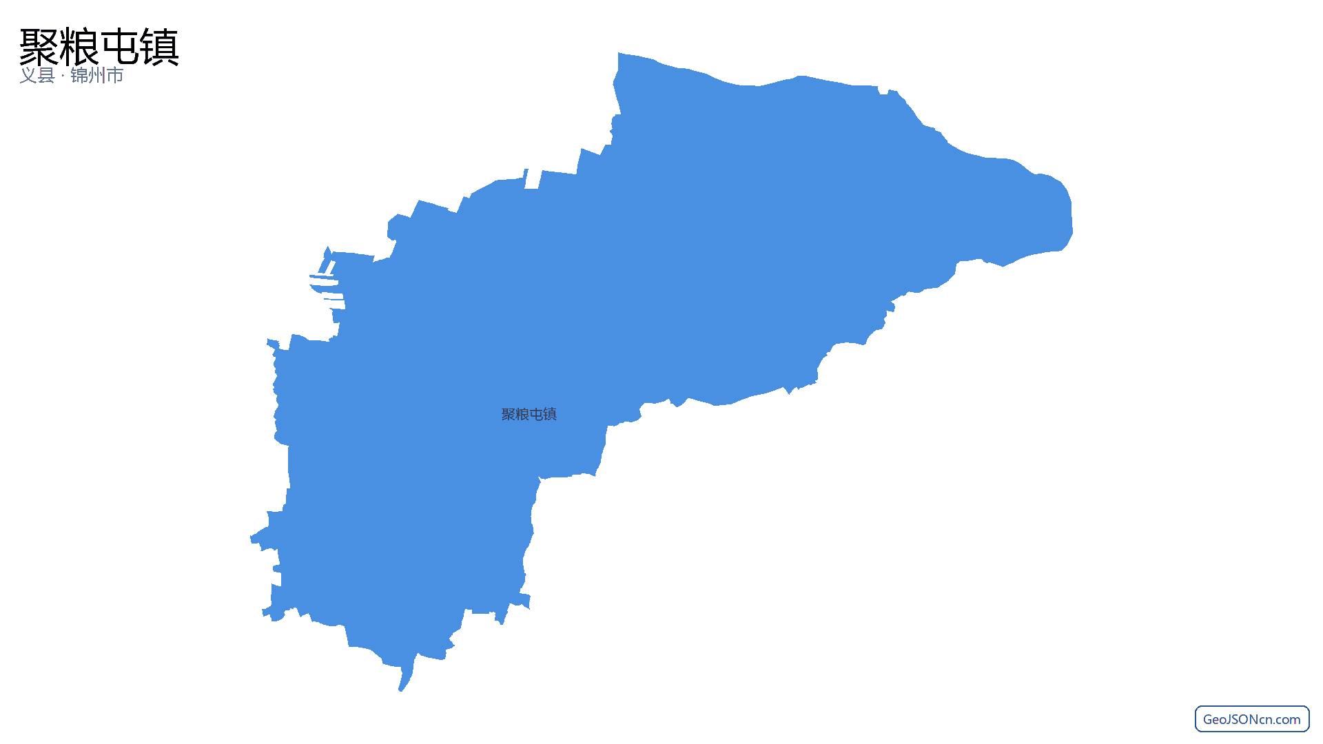 聚粮屯镇行政区划边界地图(义县·锦州市),提供GeoJSON、SHP矢量边界数据下载及高清地图大图(PNG/JPG) - GeoJSONcn.com