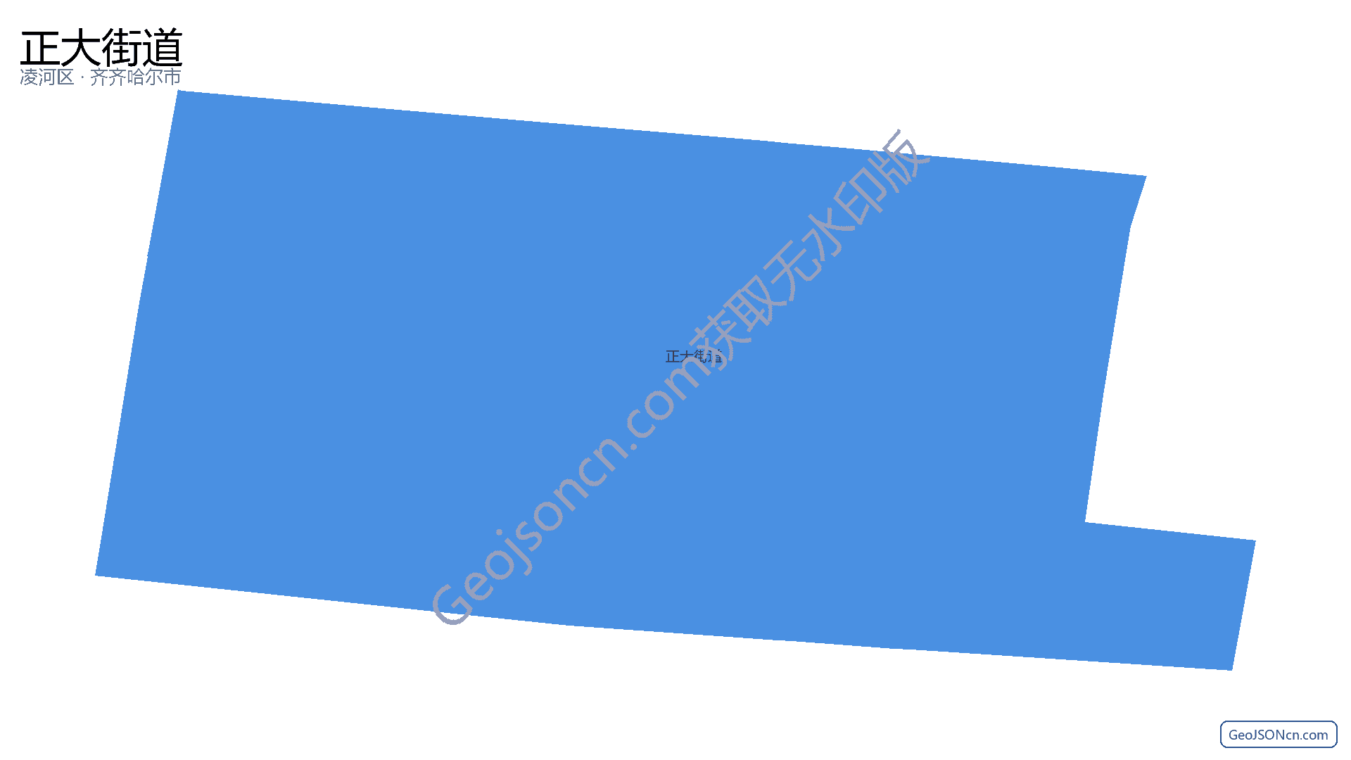 正大街道行政区划边界地图（凌河区·锦州市）,提供GeoJSON、SHP矢量边界数据下载及高清地图大图(PNG/JPG) - GeoJSONcn.com