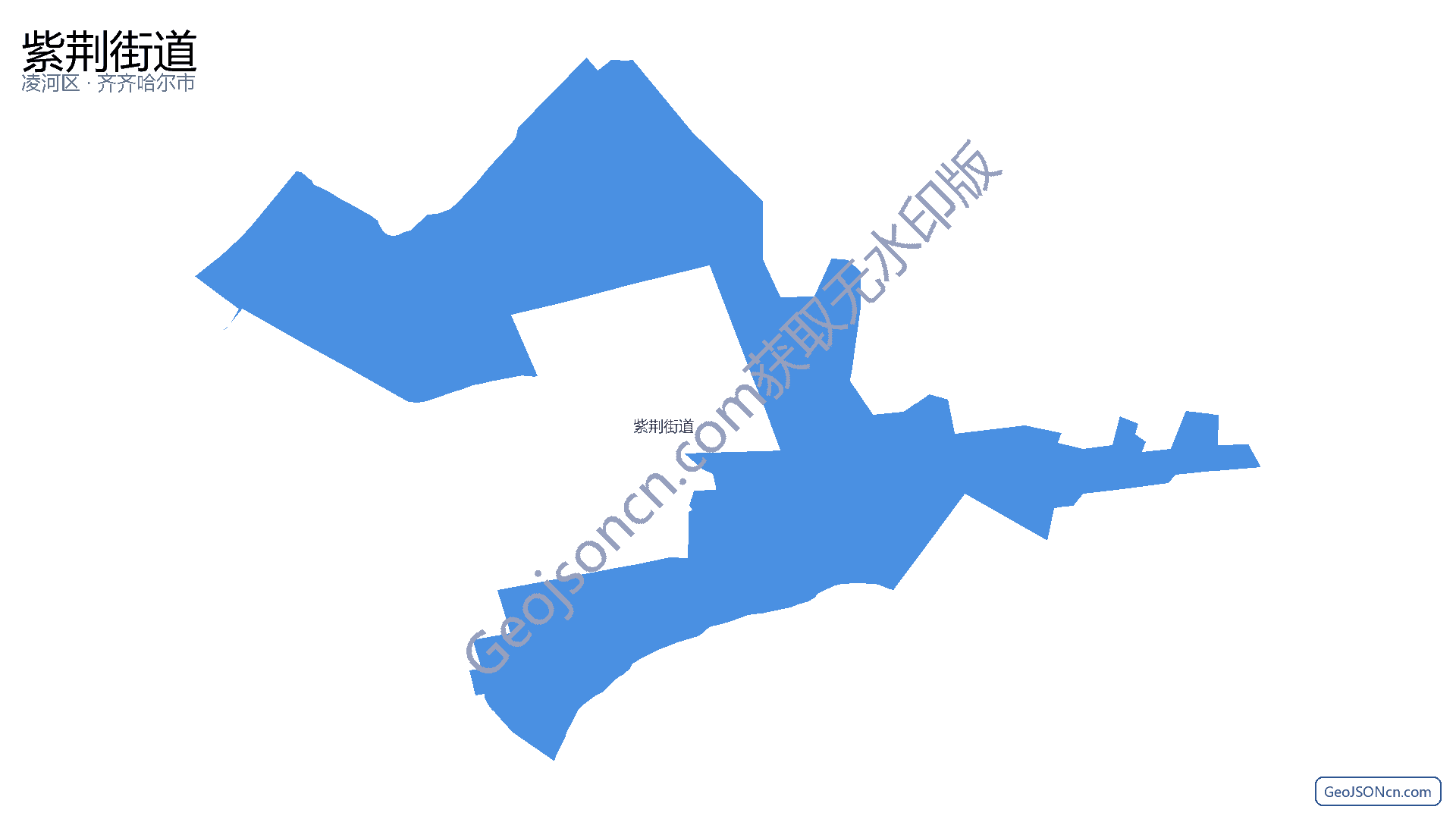 紫荆街道行政区划边界地图(凌河区·锦州市),提供GeoJSON、SHP矢量边界数据下载及高清地图大图(PNG/JPG) - GeoJSONcn.com
