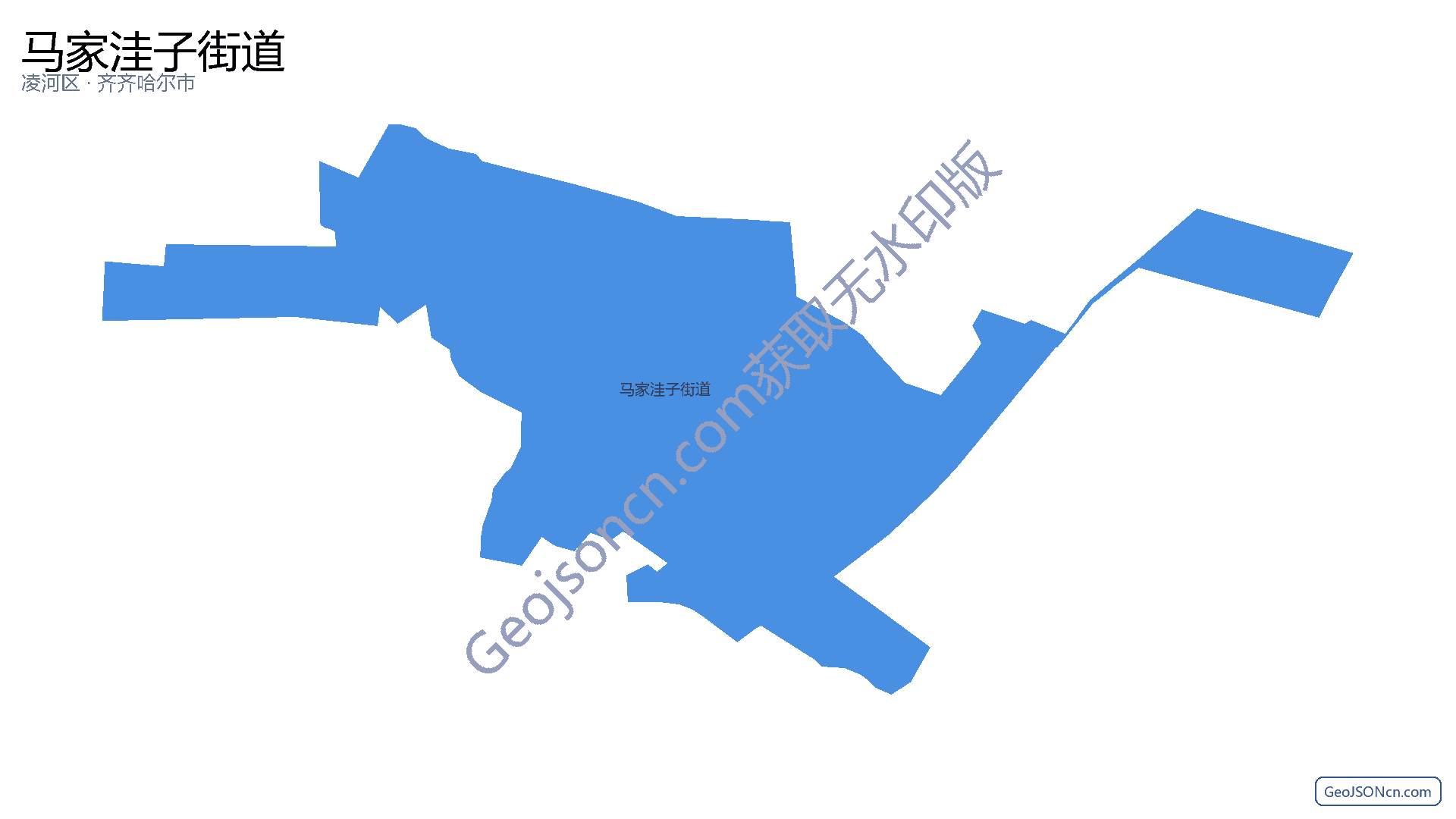 马家洼子街道行政区划边界地图(凌河区·锦州市),提供GeoJSON、SHP矢量边界数据下载及高清地图大图(PNG/JPG) - GeoJSONcn.com