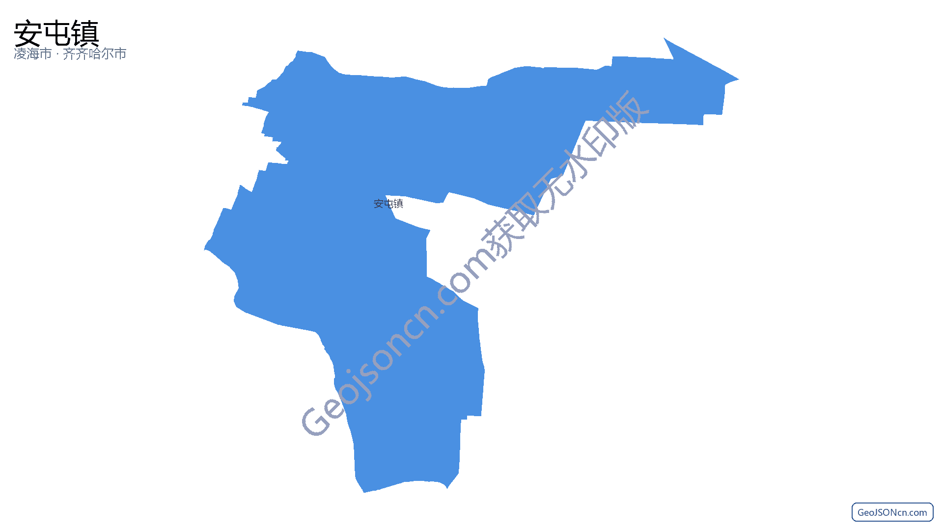 安屯镇行政区划边界地图(凌海市·锦州市),提供GeoJSON、SHP矢量边界数据下载及高清地图大图(PNG/JPG) - GeoJSONcn.com