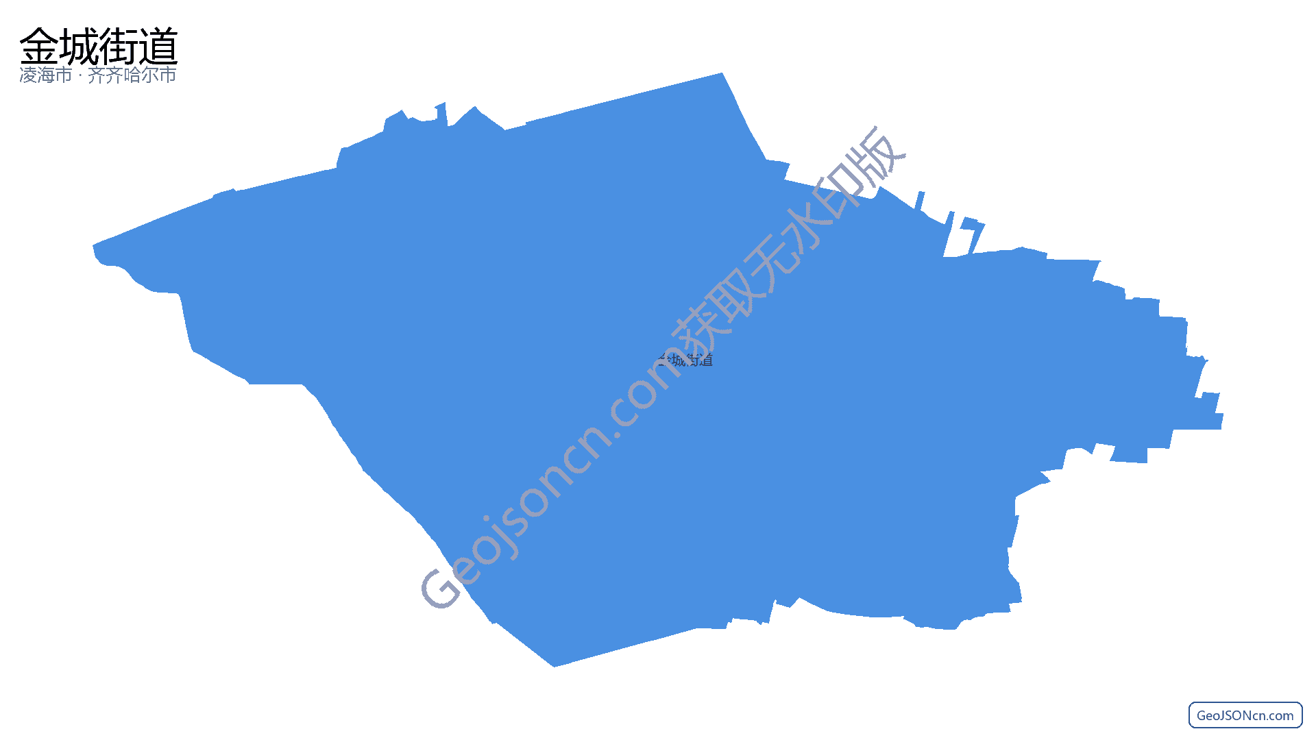 金城街道行政区划边界地图（凌海市·锦州市）,提供GeoJSON、SHP矢量边界数据下载及高清地图大图(PNG/JPG) - GeoJSONcn.com
