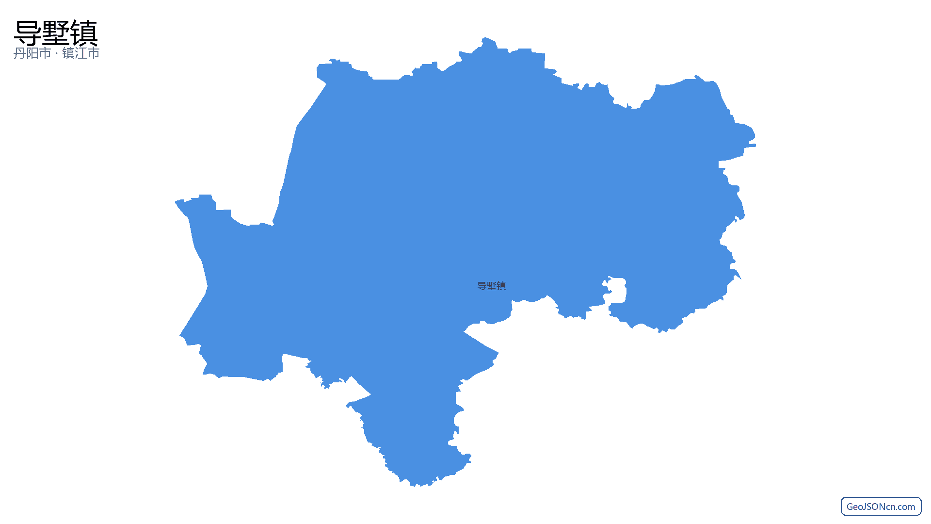 导墅镇行政区划边界地图(丹阳市·镇江市),提供GeoJSON、SHP矢量边界数据下载及高清地图大图(PNG/JPG) - GeoJSONcn.com