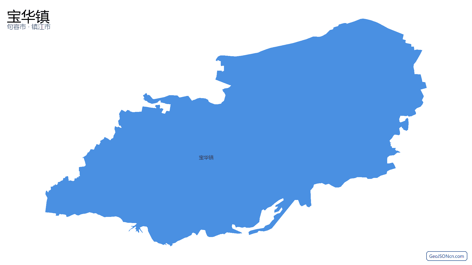 宝华镇行政区划边界地图（句容市·镇江市）,提供GeoJSON、SHP矢量边界数据下载及高清地图大图(PNG/JPG) - GeoJSONcn.com
