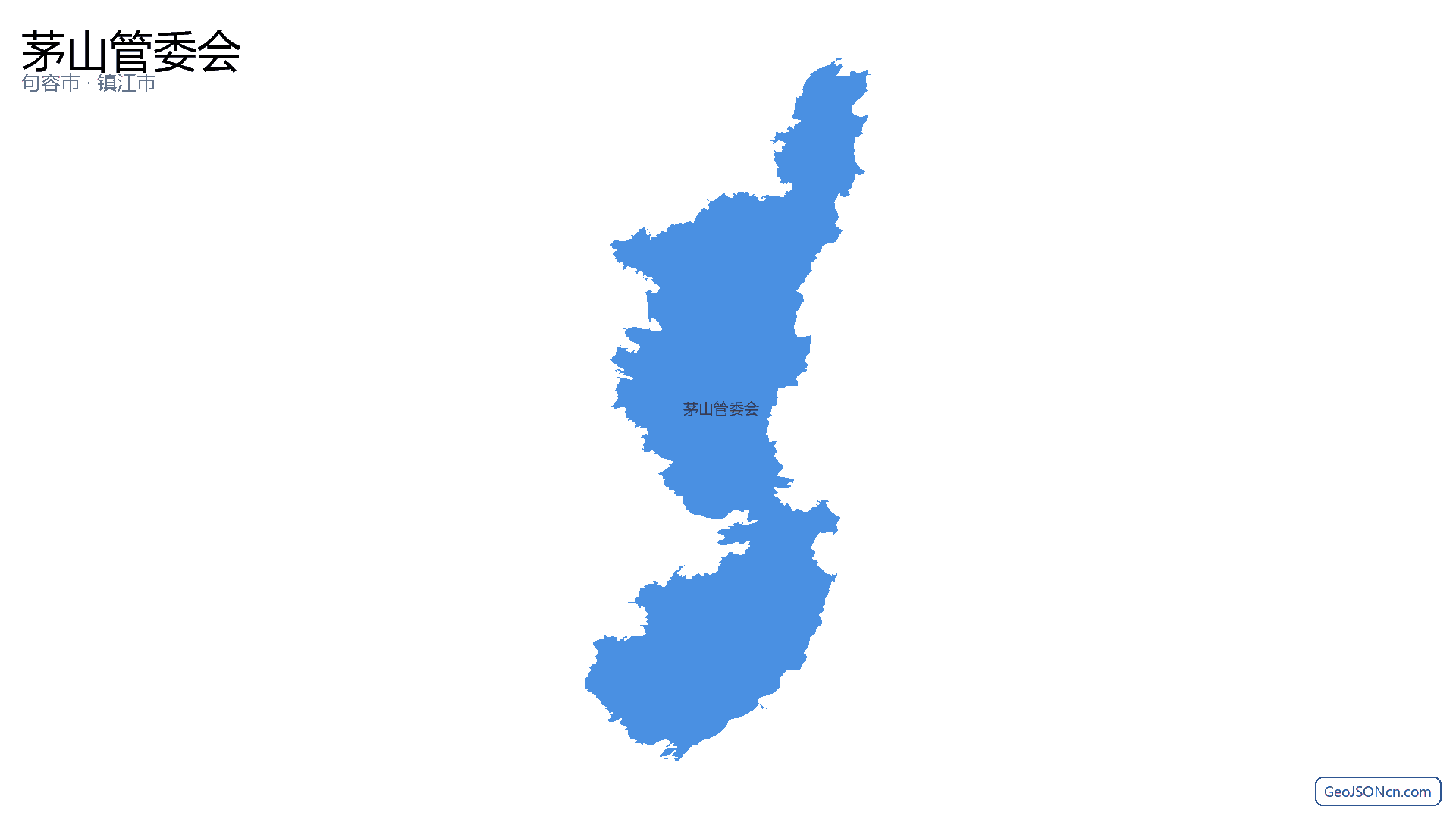 茅山管委会行政区划边界地图(句容市·镇江市),提供GeoJSON、SHP矢量边界数据下载及高清地图大图(PNG/JPG) - GeoJSONcn.com