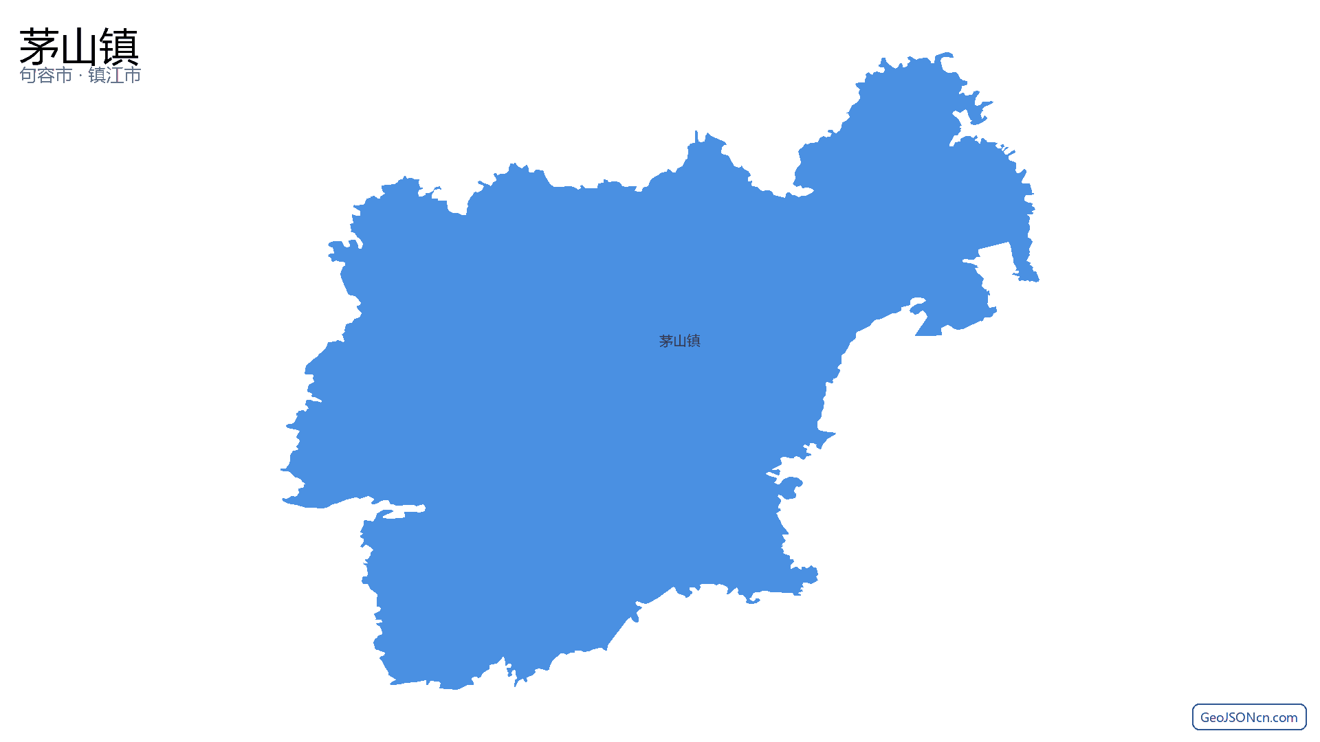 茅山镇行政区划边界地图(句容市·镇江市),提供GeoJSON、SHP矢量边界数据下载及高清地图大图(PNG/JPG) - GeoJSONcn.com