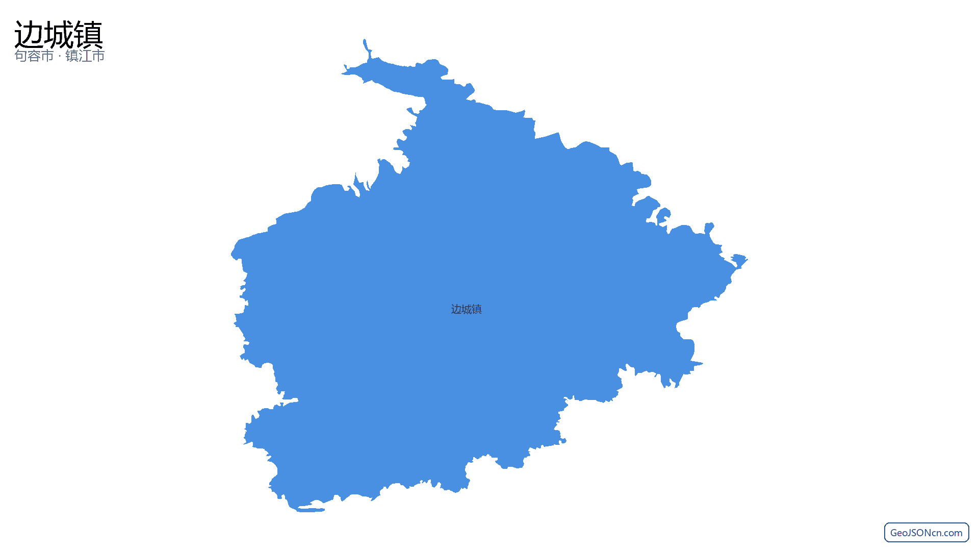 边城镇行政区划边界地图（句容市·镇江市）,提供GeoJSON、SHP矢量边界数据下载及高清地图大图(PNG/JPG) - GeoJSONcn.com