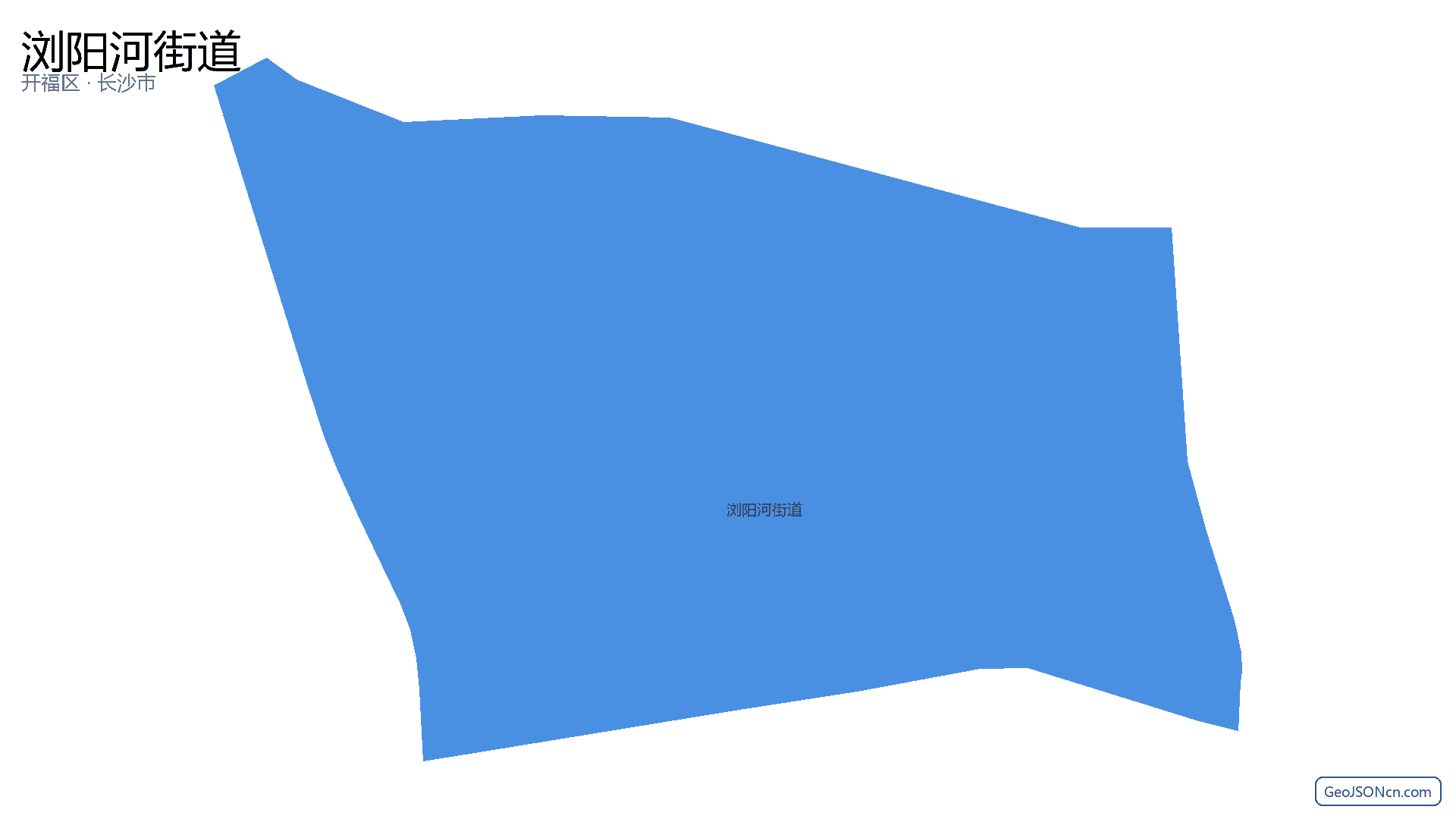 浏阳河街道行政区划边界地图（开福区·长沙市）,提供GeoJSON、SHP矢量边界数据下载及高清地图大图(PNG/JPG) - GeoJSONcn.com
