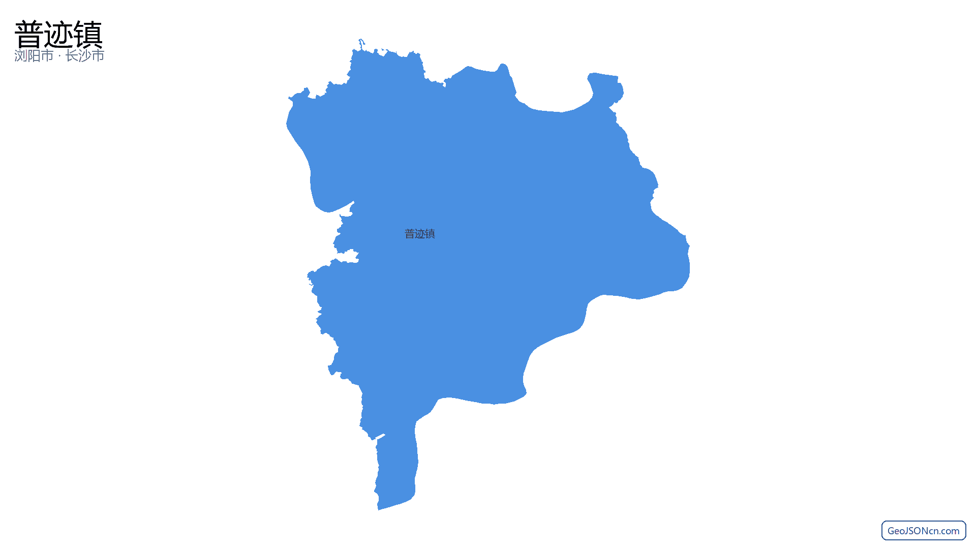 普迹镇行政区划边界地图(浏阳市·长沙市),提供GeoJSON、SHP矢量边界数据下载及高清地图大图(PNG/JPG) - GeoJSONcn.com