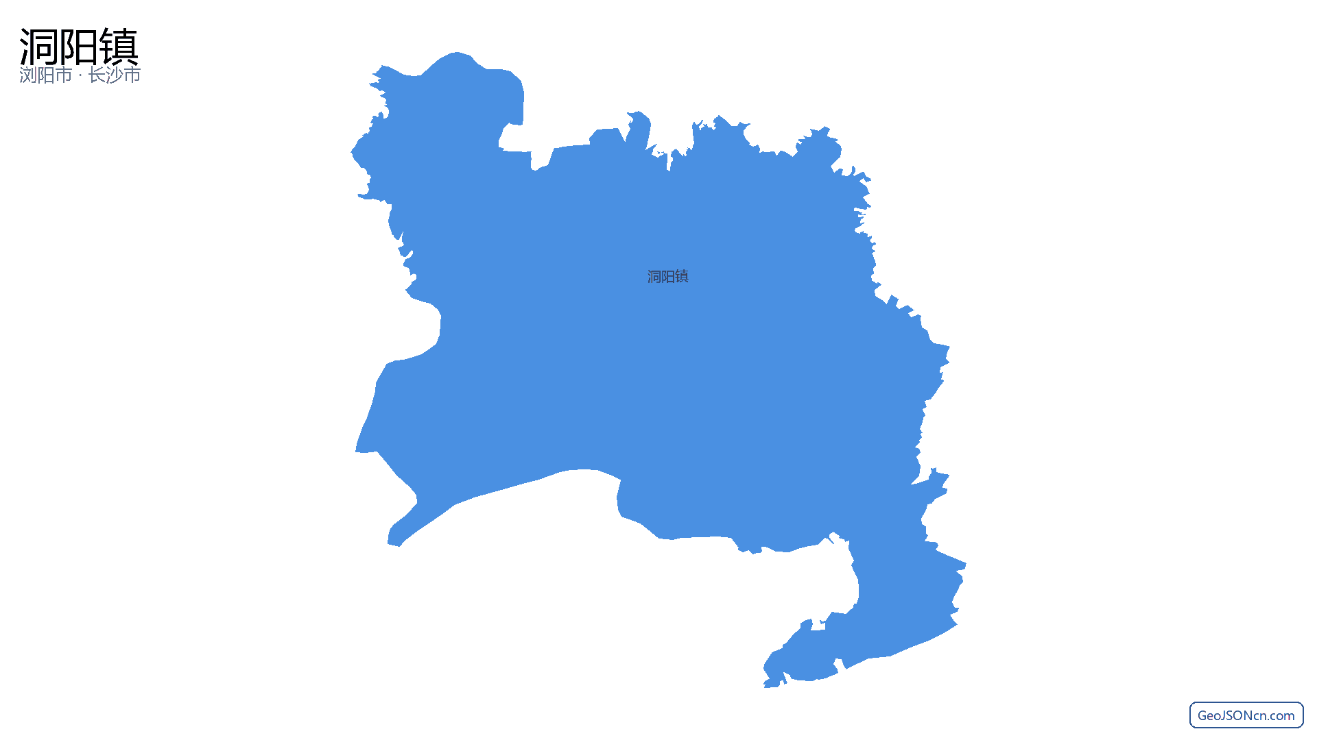 洞阳镇行政区划边界地图（浏阳市·长沙市）,提供GeoJSON、SHP矢量边界数据下载及高清地图大图(PNG/JPG) - GeoJSONcn.com