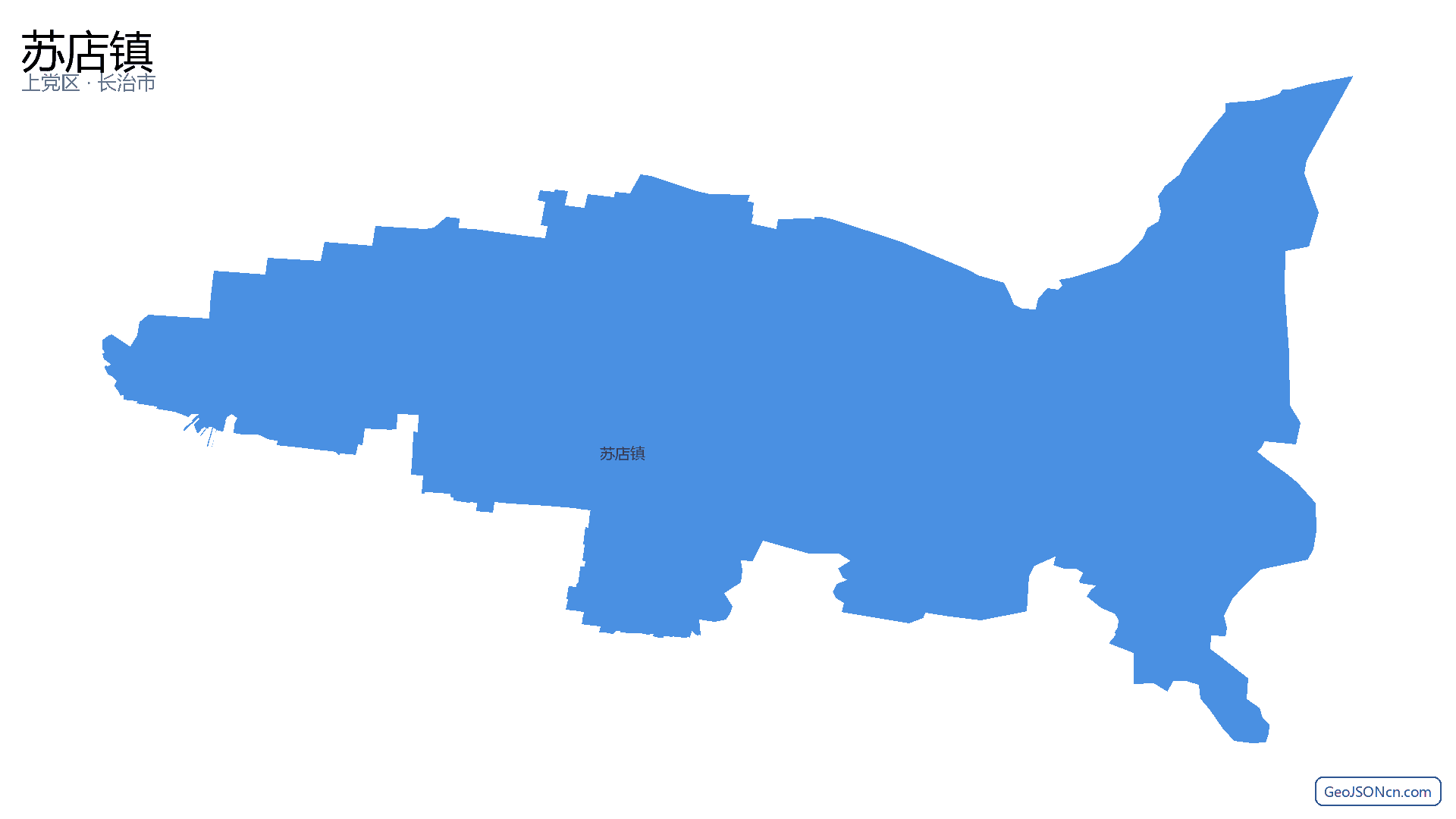 苏店镇行政区划边界地图(上党区·长治市),提供GeoJSON、SHP矢量边界数据下载及高清地图大图(PNG/JPG) - GeoJSONcn.com