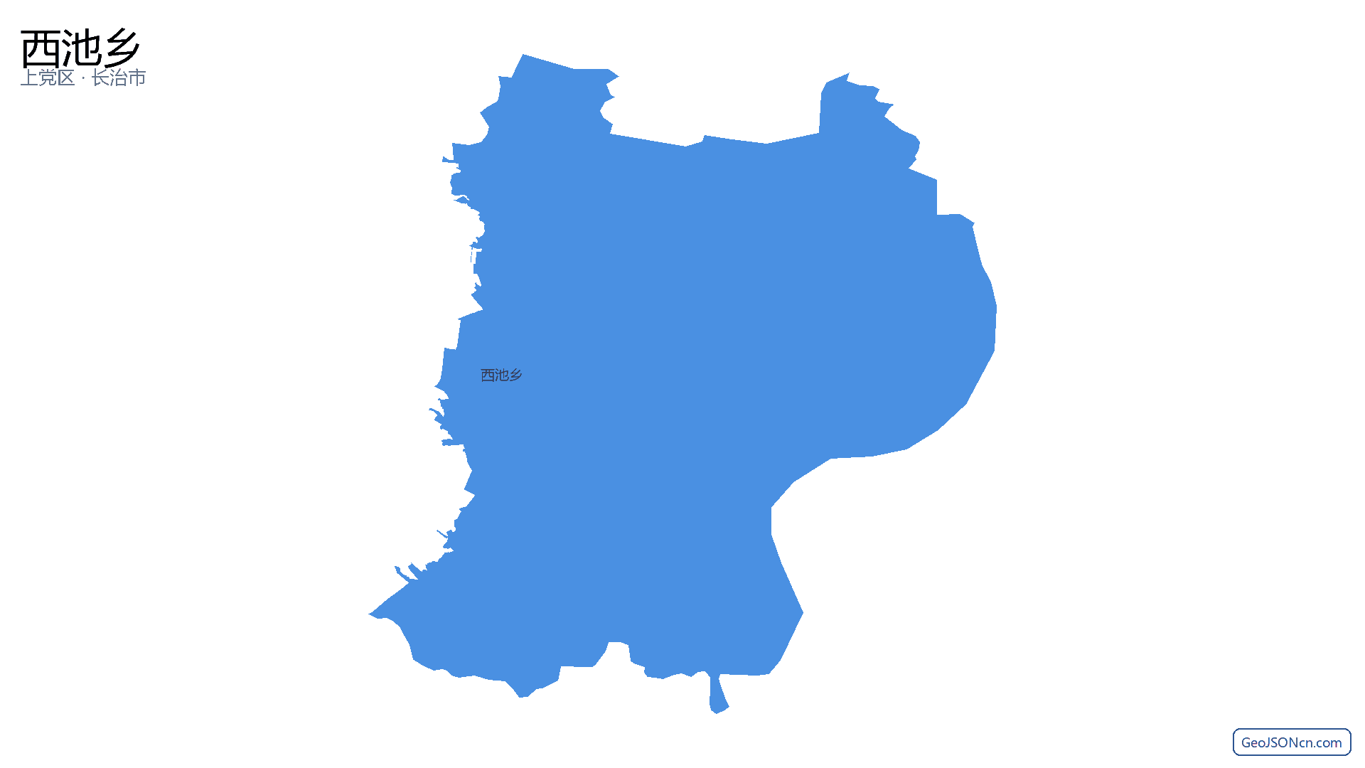 西池乡行政区划边界地图（上党区·长治市）,提供GeoJSON、SHP矢量边界数据下载及高清地图大图(PNG/JPG) - GeoJSONcn.com