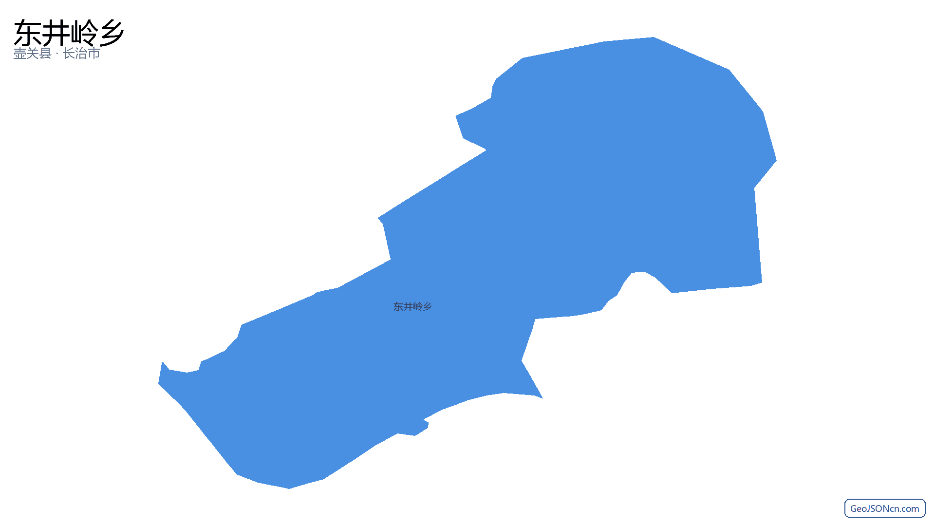 东井岭乡行政区划边界地图（壶关县·长治市）,提供GeoJSON、SHP矢量边界数据下载及高清地图大图(PNG/JPG) - GeoJSONcn.com