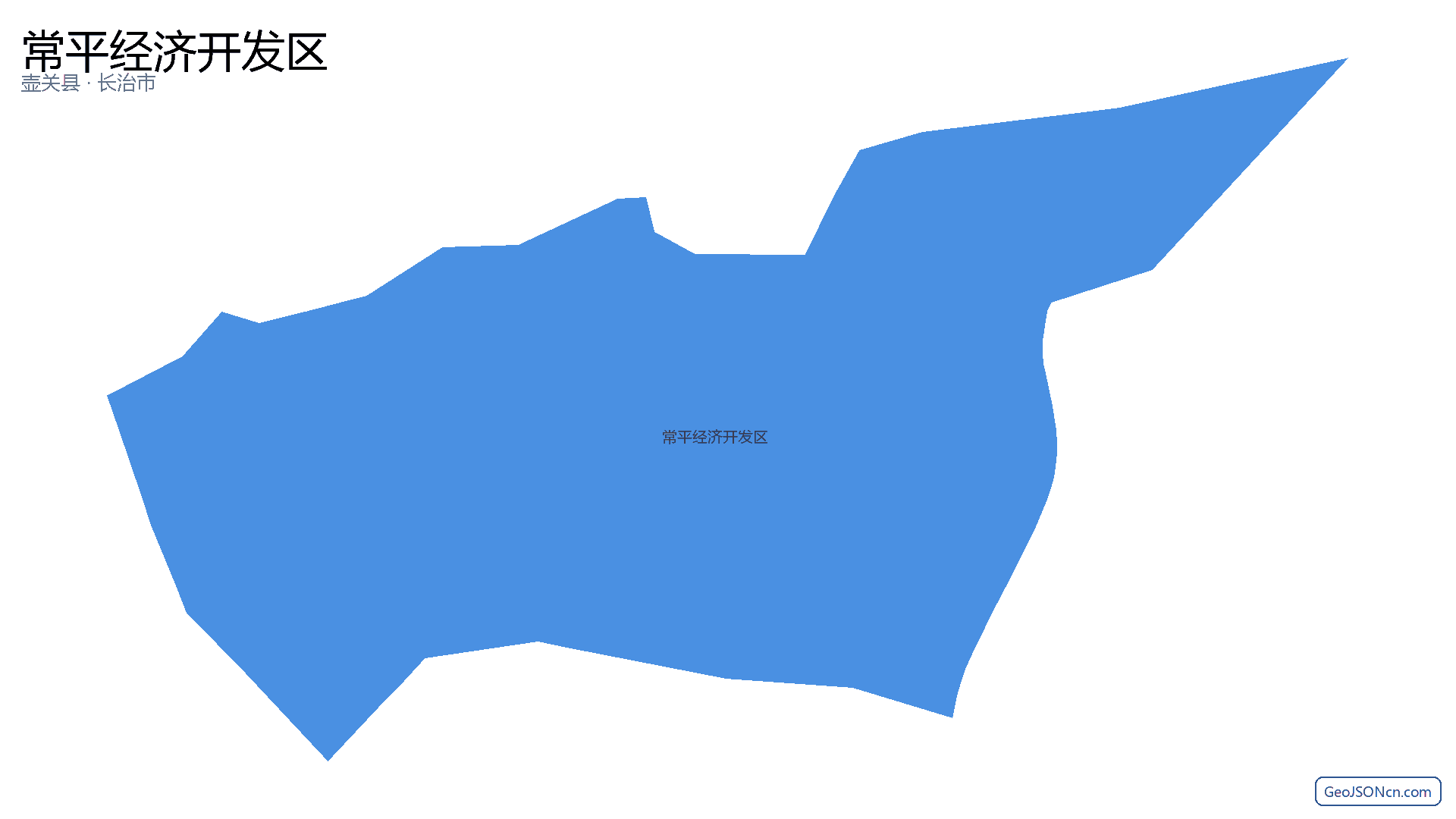 常平经济开发区行政区划边界地图（壶关县·长治市）,提供GeoJSON、SHP矢量边界数据下载及高清地图大图(PNG/JPG) - GeoJSONcn.com