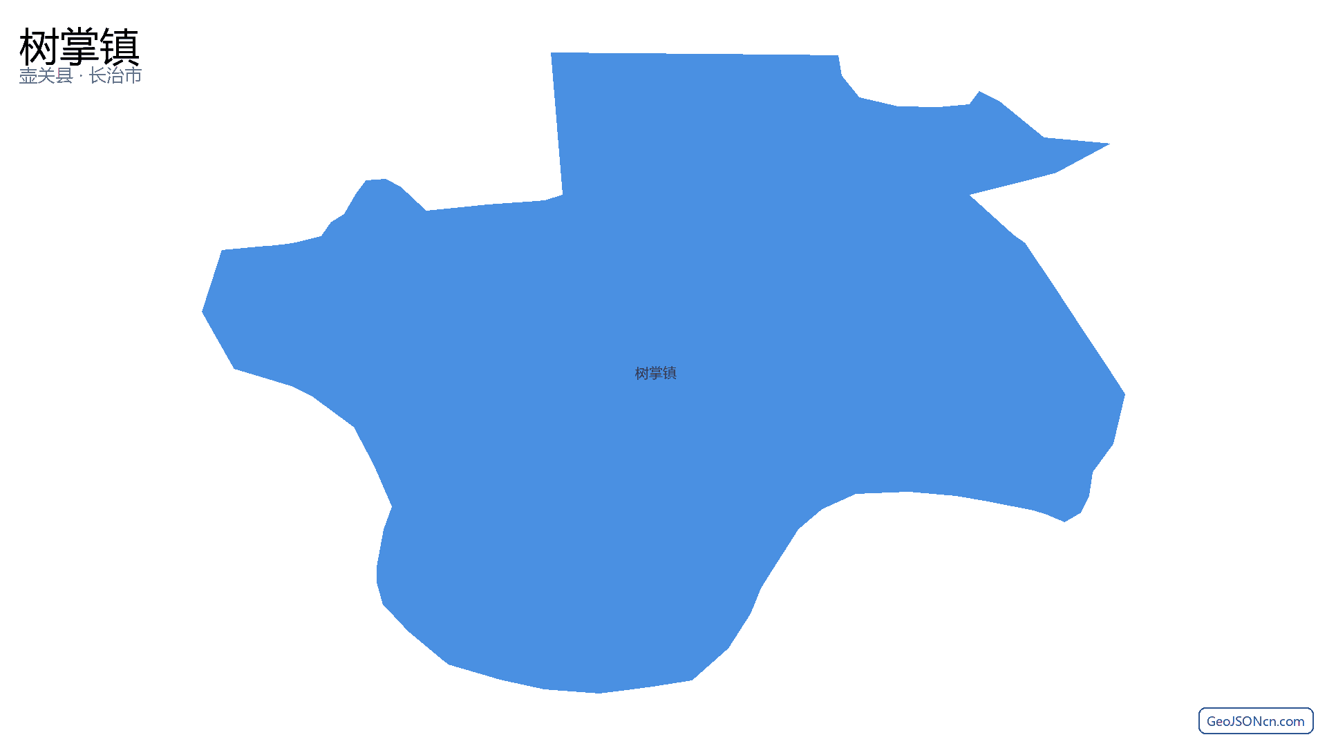 树掌镇行政区划边界地图(壶关县·长治市),提供GeoJSON、SHP矢量边界数据下载及高清地图大图(PNG/JPG) - GeoJSONcn.com