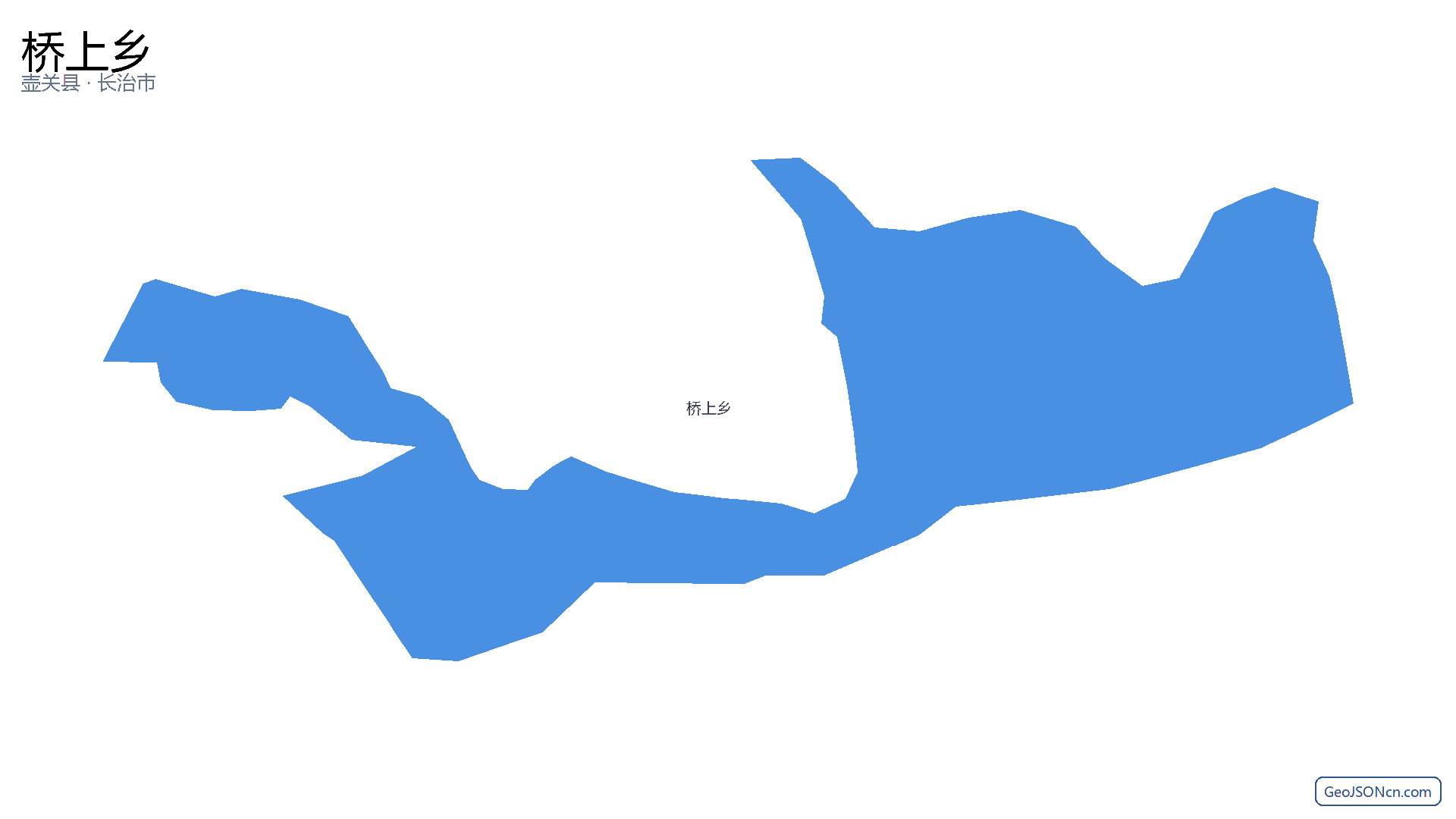 桥上乡行政区划边界地图（壶关县·长治市）,提供GeoJSON、SHP矢量边界数据下载及高清地图大图(PNG/JPG) - GeoJSONcn.com