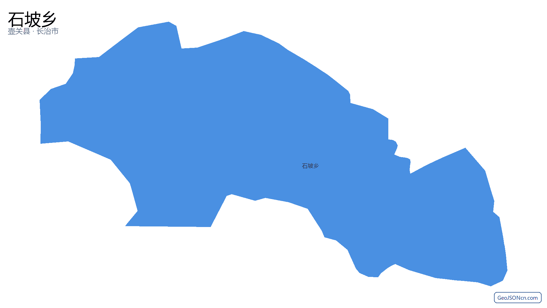 石坡乡行政区划边界地图（壶关县·长治市）,提供GeoJSON、SHP矢量边界数据下载及高清地图大图(PNG/JPG) - GeoJSONcn.com
