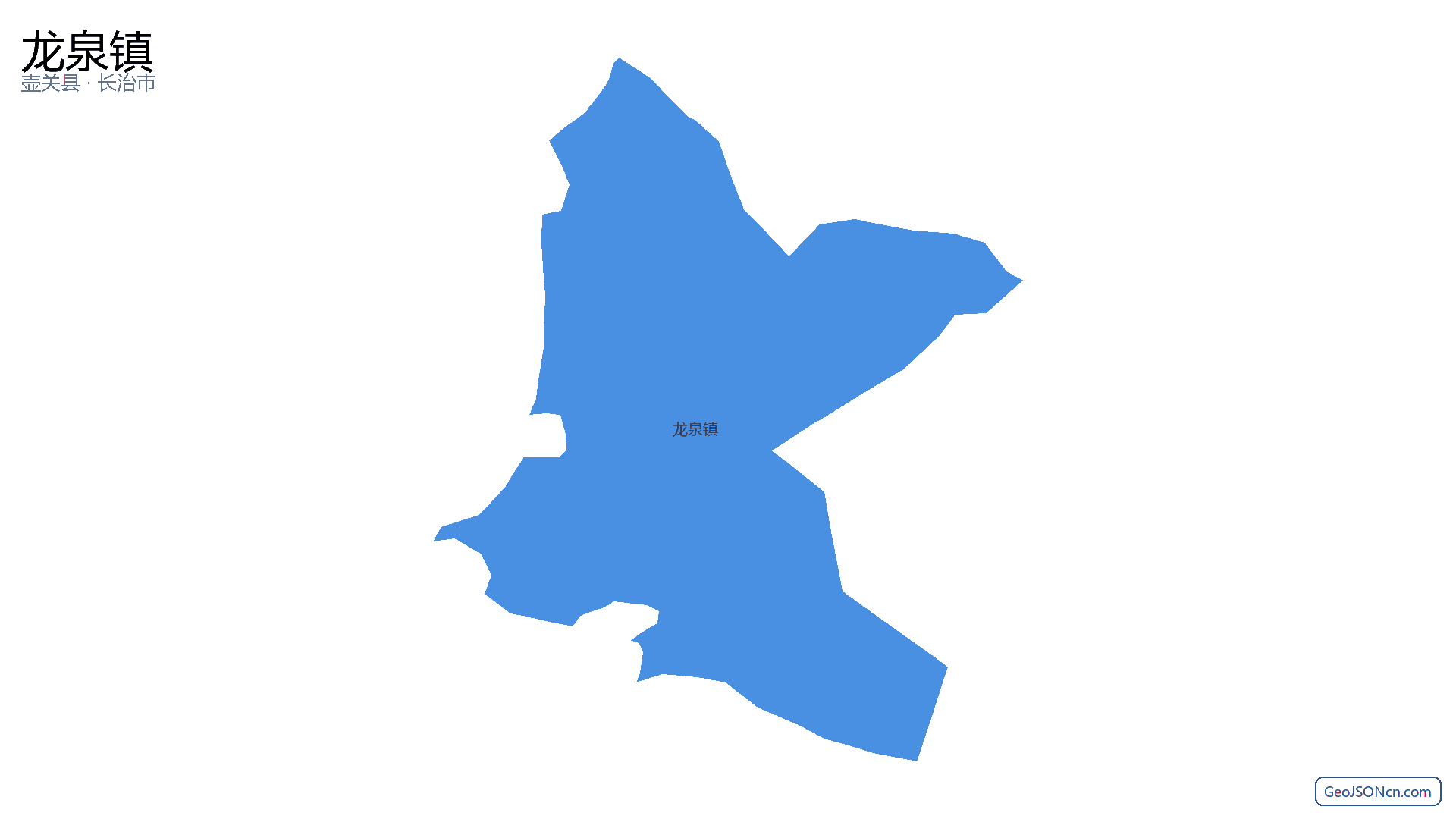 龙泉镇行政区划边界地图(壶关县·长治市),提供GeoJSON、SHP矢量边界数据下载及高清地图大图(PNG/JPG) - GeoJSONcn.com