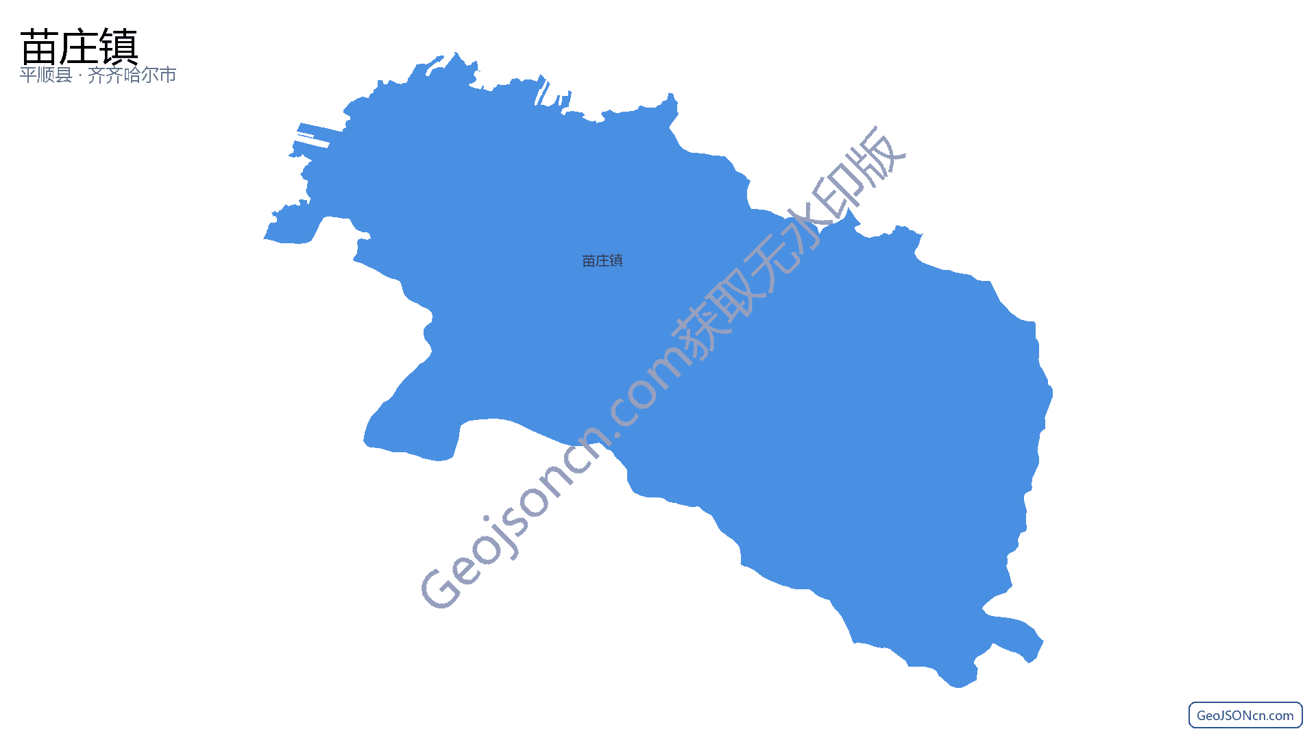 苗庄镇行政区划边界地图(平顺县·长治市),提供GeoJSON、SHP矢量边界数据下载及高清地图大图(PNG/JPG) - GeoJSONcn.com