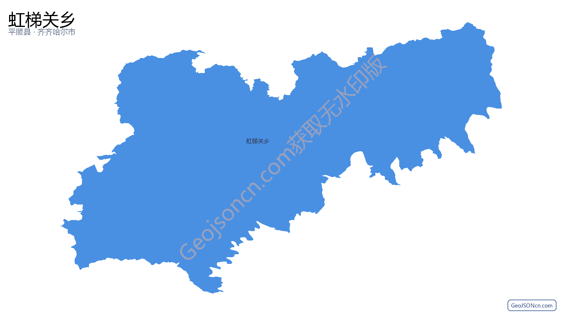 虹梯关乡行政区划边界地图（平顺县·长治市）,提供GeoJSON、SHP矢量边界数据下载及高清地图大图(PNG/JPG) - GeoJSONcn.com