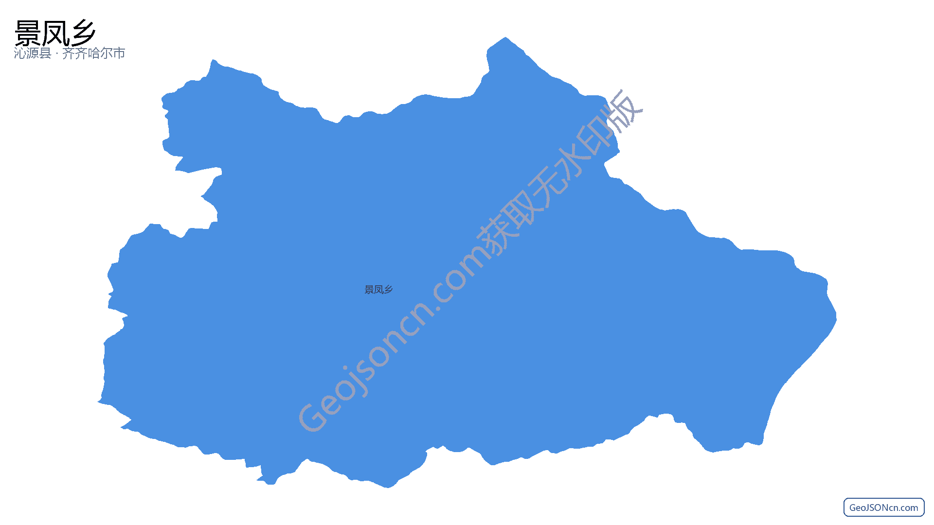 景凤乡行政区划边界地图(沁源县·长治市),提供GeoJSON、SHP矢量边界数据下载及高清地图大图(PNG/JPG) - GeoJSONcn.com