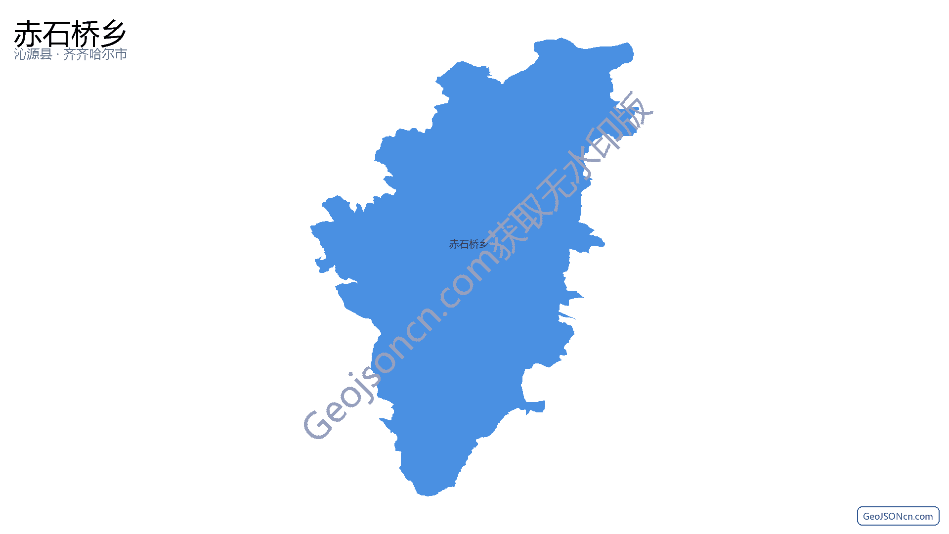 赤石桥乡行政区划边界地图(沁源县·长治市),提供GeoJSON、SHP矢量边界数据下载及高清地图大图(PNG/JPG) - GeoJSONcn.com