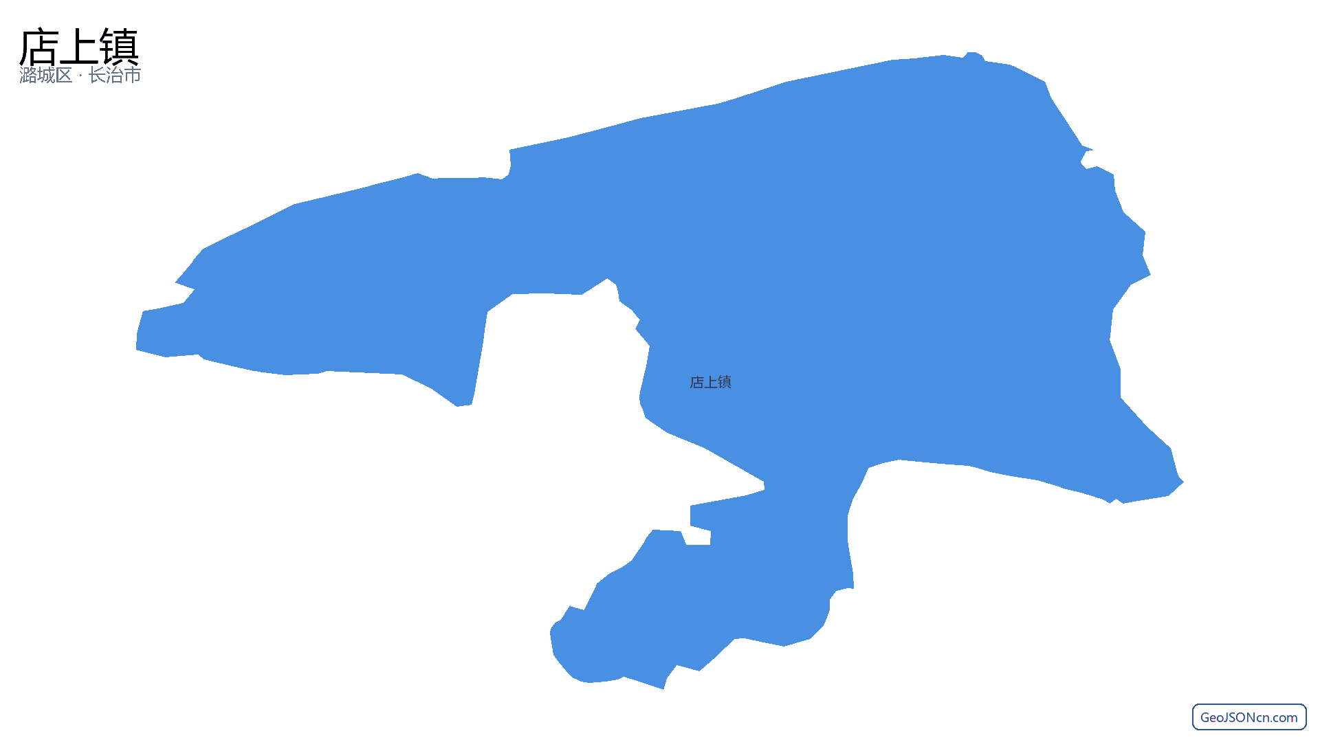店上镇行政区划边界地图（潞城区·长治市）,提供GeoJSON、SHP矢量边界数据下载及高清地图大图(PNG/JPG) - GeoJSONcn.com