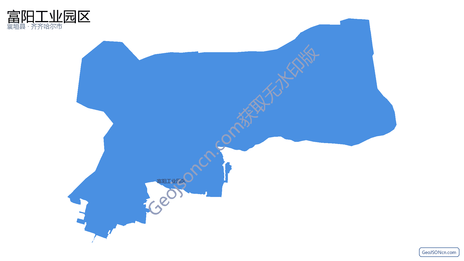 富阳工业园区行政区划边界地图（襄垣县·长治市）,提供GeoJSON、SHP矢量边界数据下载及高清地图大图(PNG/JPG) - GeoJSONcn.com