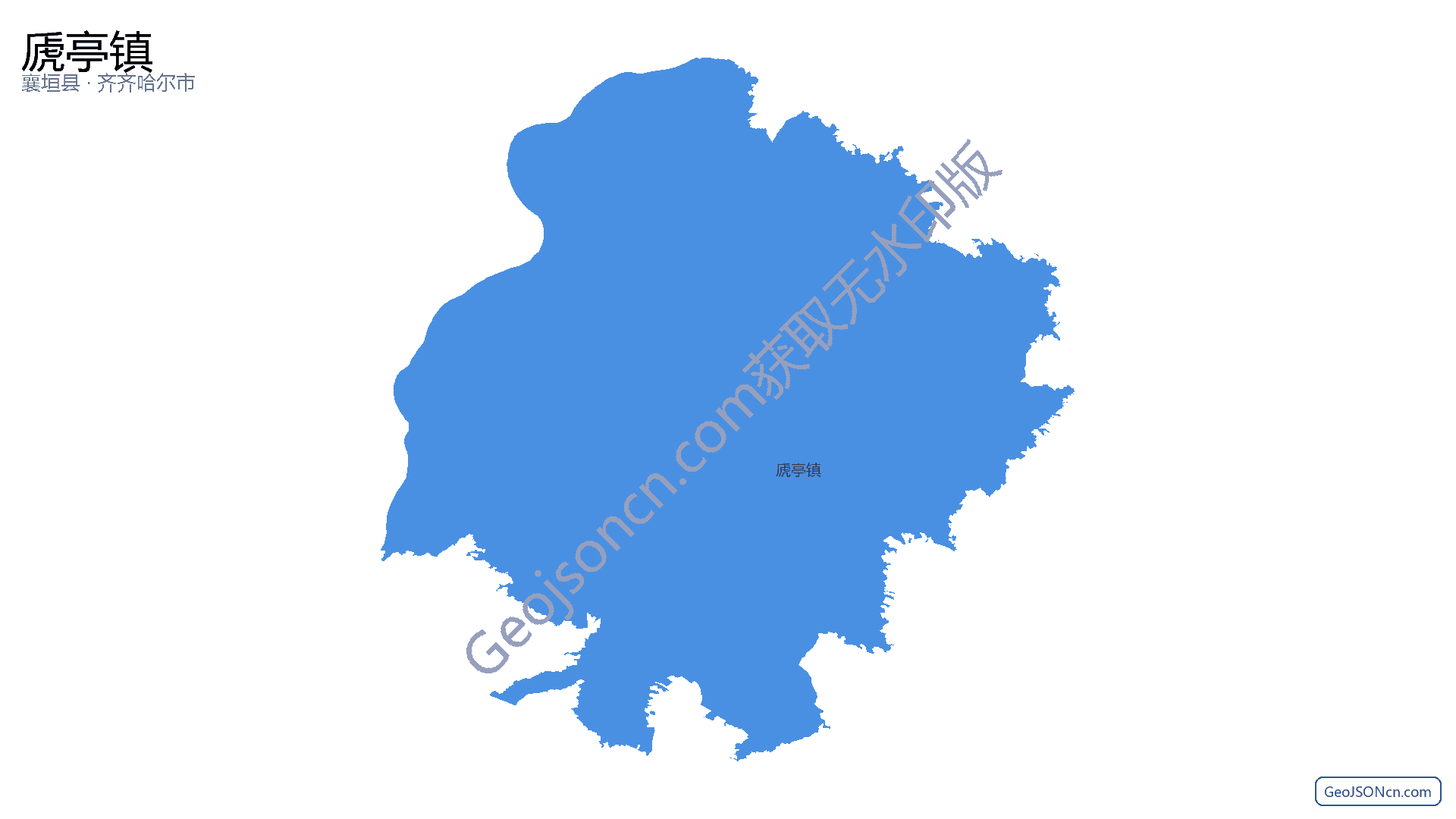 虒亭镇行政区划边界地图(襄垣县·长治市),提供GeoJSON、SHP矢量边界数据下载及高清地图大图(PNG/JPG) - GeoJSONcn.com