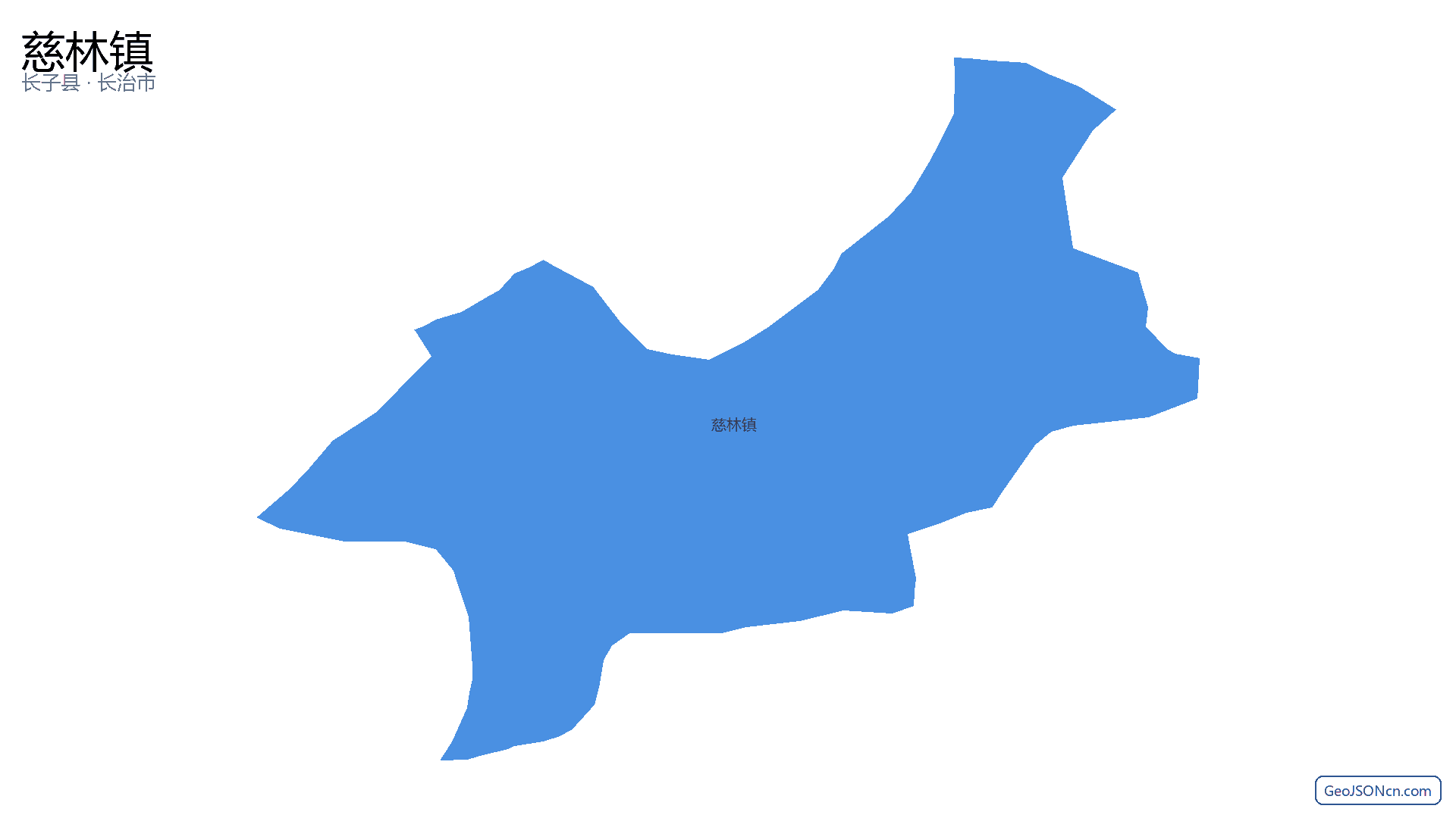 慈林镇行政区划边界地图(长子县·长治市),提供GeoJSON、SHP矢量边界数据下载及高清地图大图(PNG/JPG) - GeoJSONcn.com