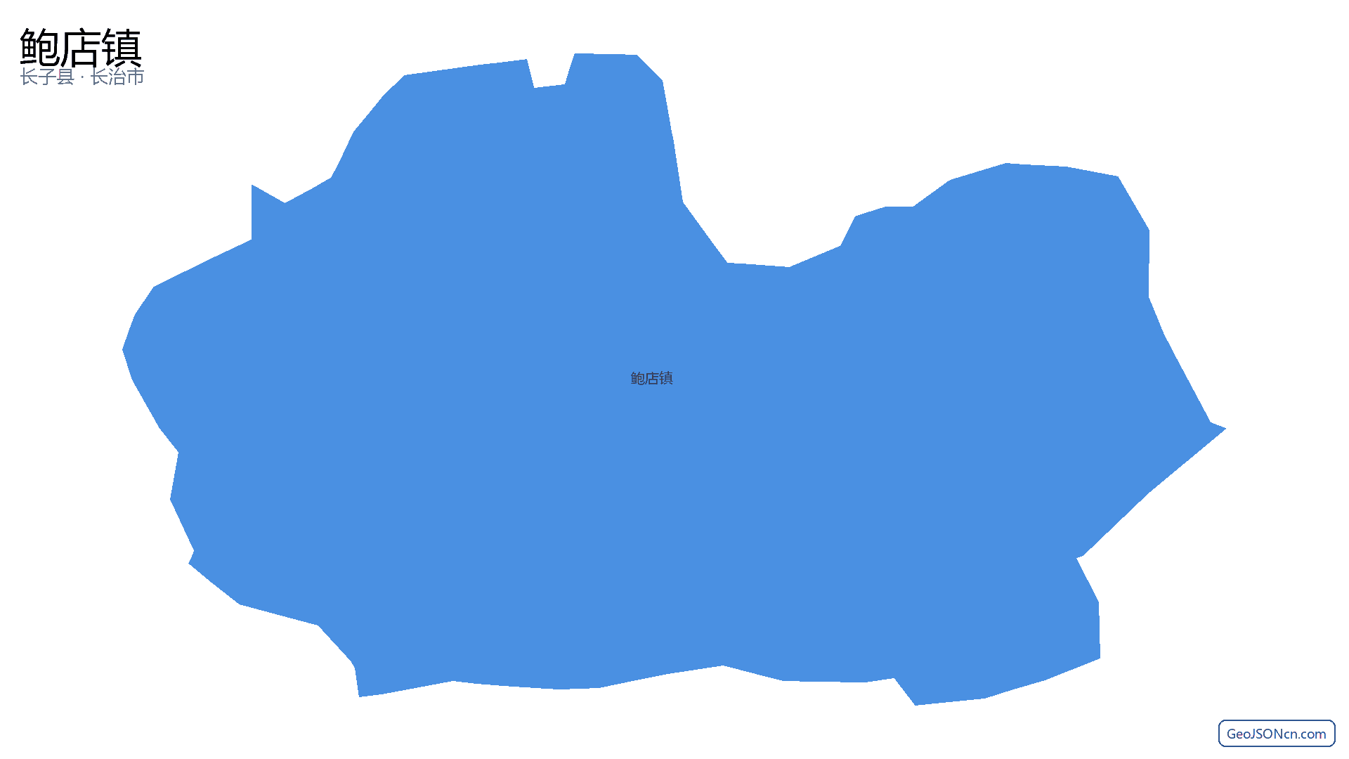 鲍店镇行政区划边界地图(长子县·长治市),提供GeoJSON、SHP矢量边界数据下载及高清地图大图(PNG/JPG) - GeoJSONcn.com