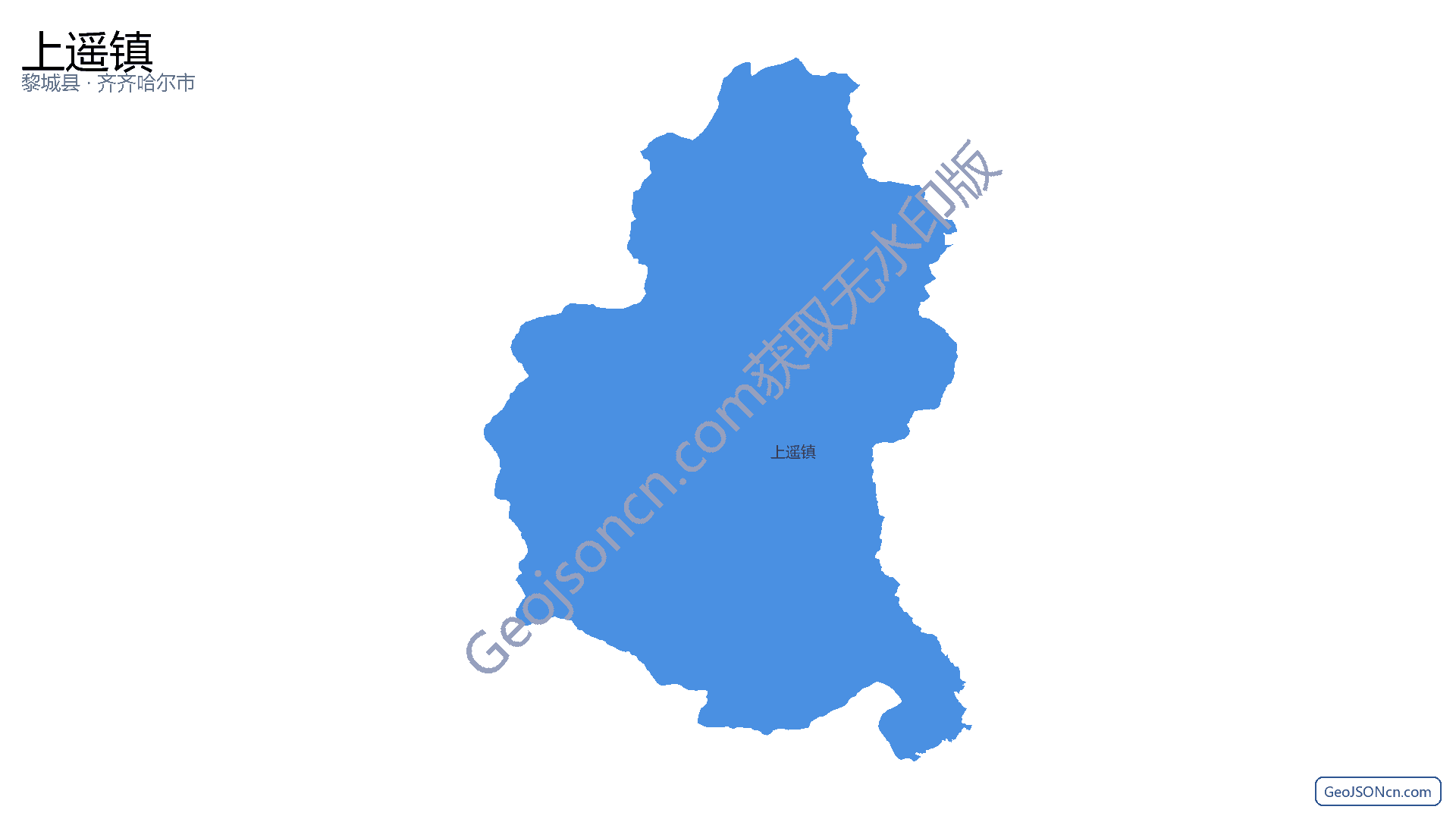 上遥镇行政区划边界地图(黎城县·长治市),提供GeoJSON、SHP矢量边界数据下载及高清地图大图(PNG/JPG) - GeoJSONcn.com