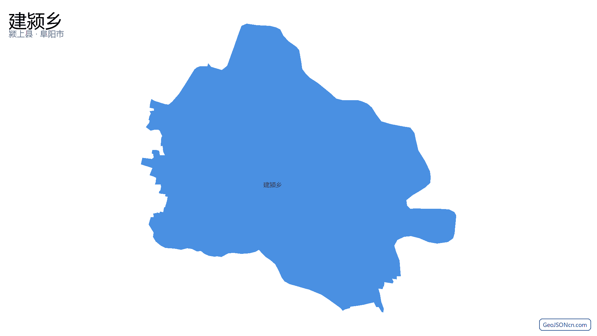 建颍乡行政区划边界地图(颍上县·阜阳市),提供GeoJSON、SHP矢量边界数据下载及高清地图大图(PNG/JPG) - GeoJSONcn.com