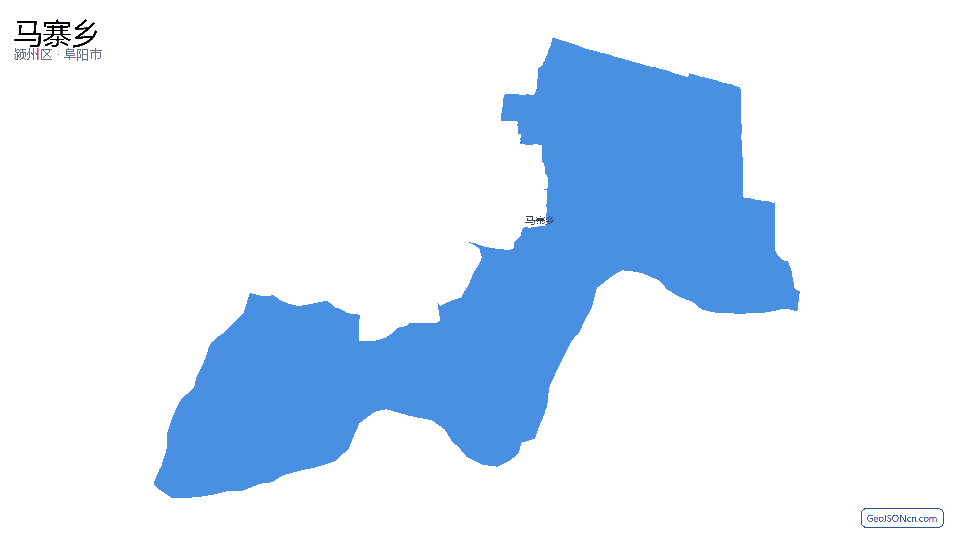 马寨乡行政区划边界地图(颍州区·阜阳市),提供GeoJSON、SHP矢量边界数据下载及高清地图大图(PNG/JPG) - GeoJSONcn.com
