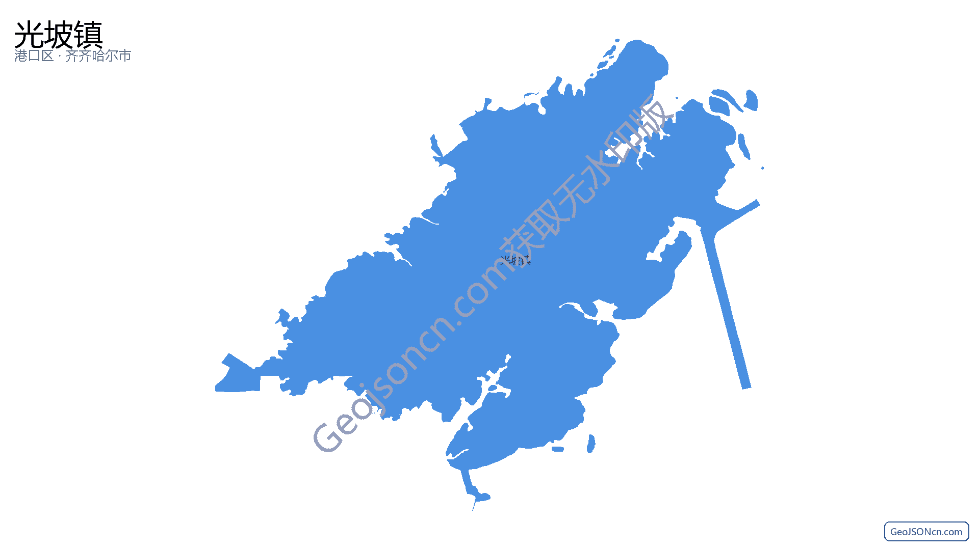光坡镇行政区划边界地图（港口区·防城港市）,提供GeoJSON、SHP矢量边界数据下载及高清地图大图(PNG/JPG) - GeoJSONcn.com